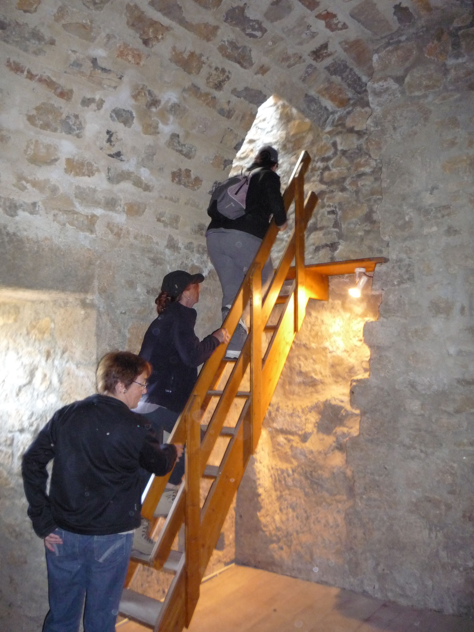 La visite du donjon
