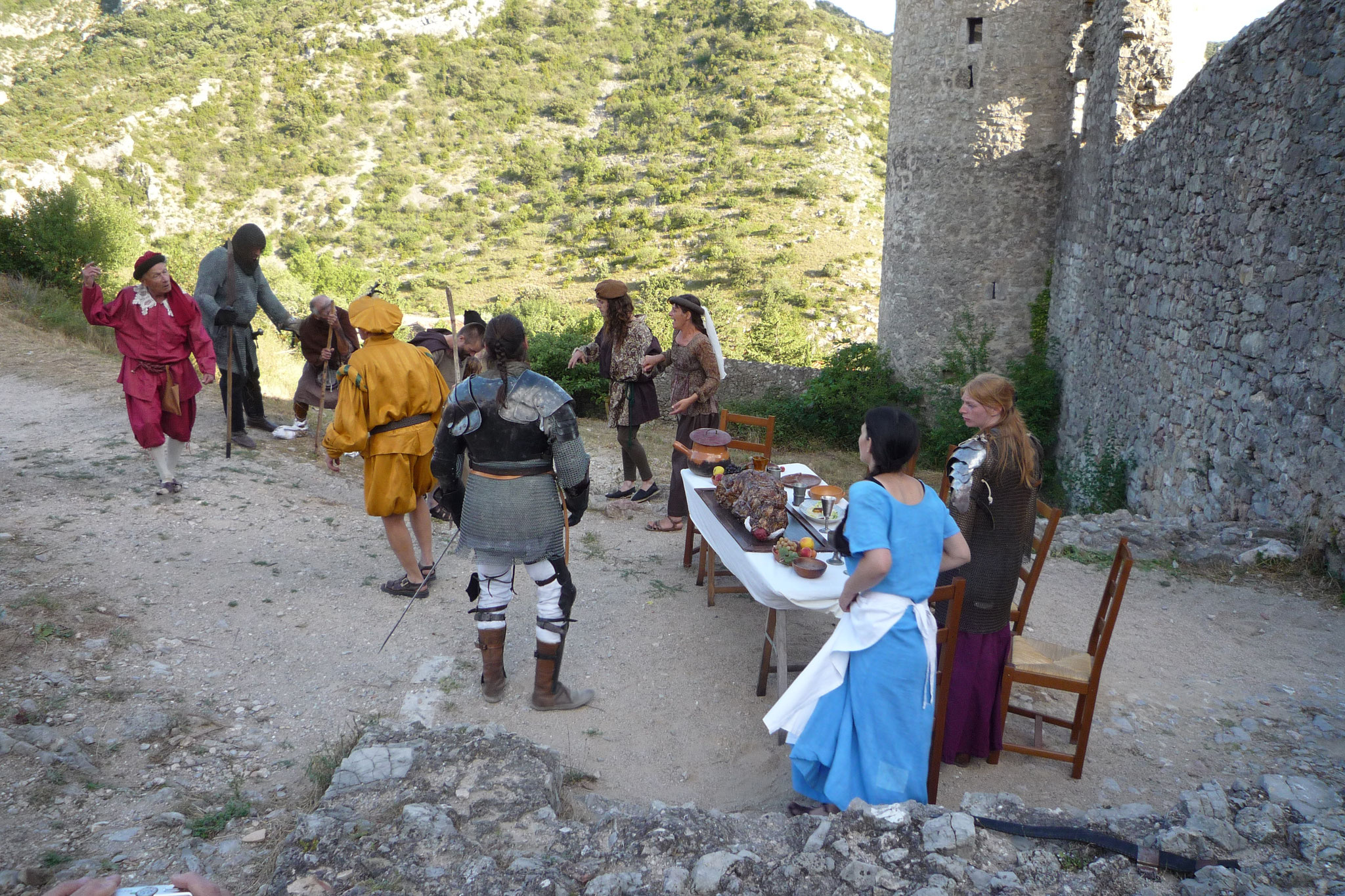 Le Château de Baulx et les Cathares - photos du spectacle