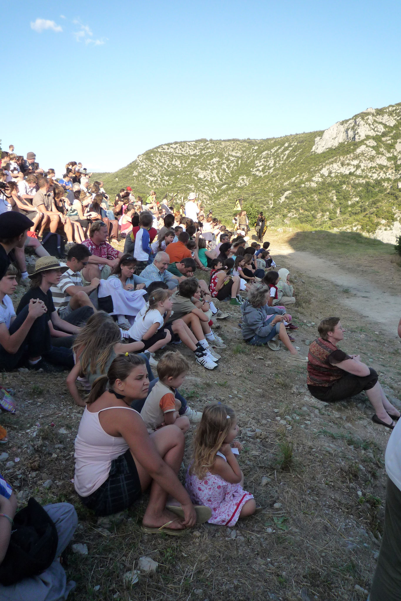 Le Château de Baulx et les Cathares - photos du spectacle