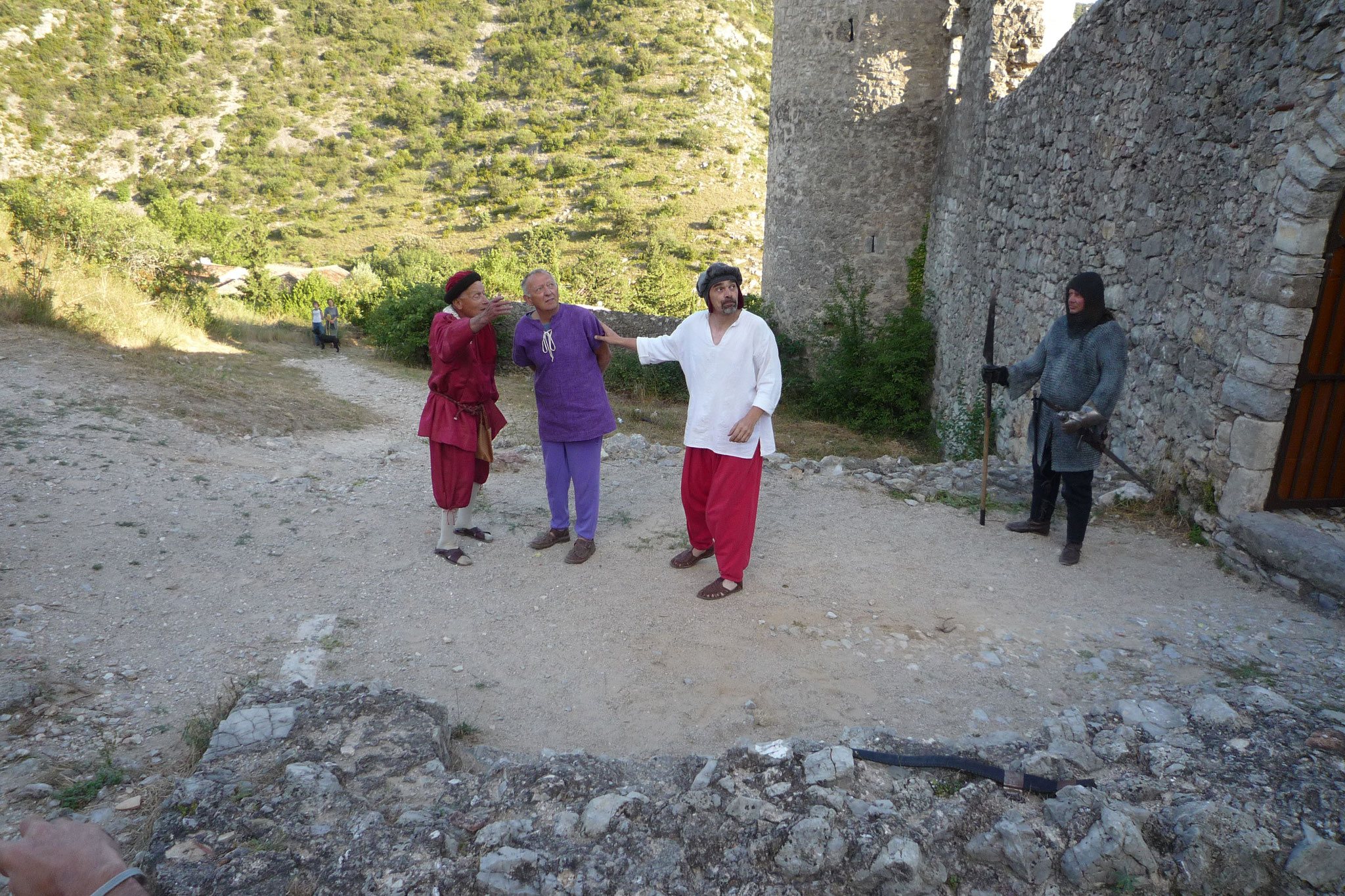 Le Château de Baulx et les Cathares - photos du spectacle