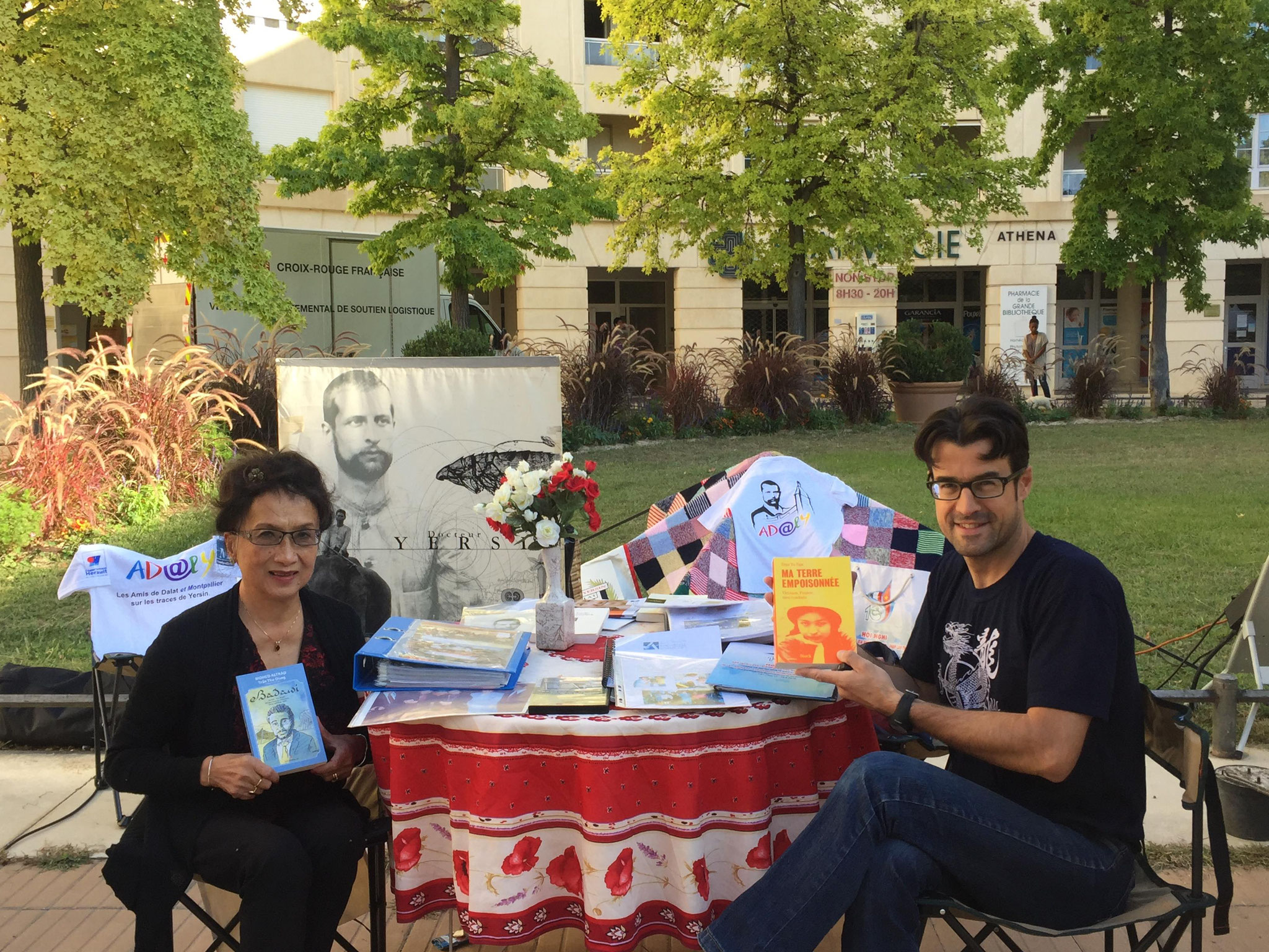 10 SEPTEMBRE 2017 - Stand AD@lY à Antigone des Associations Avec Pierre Journoud, vice President. 