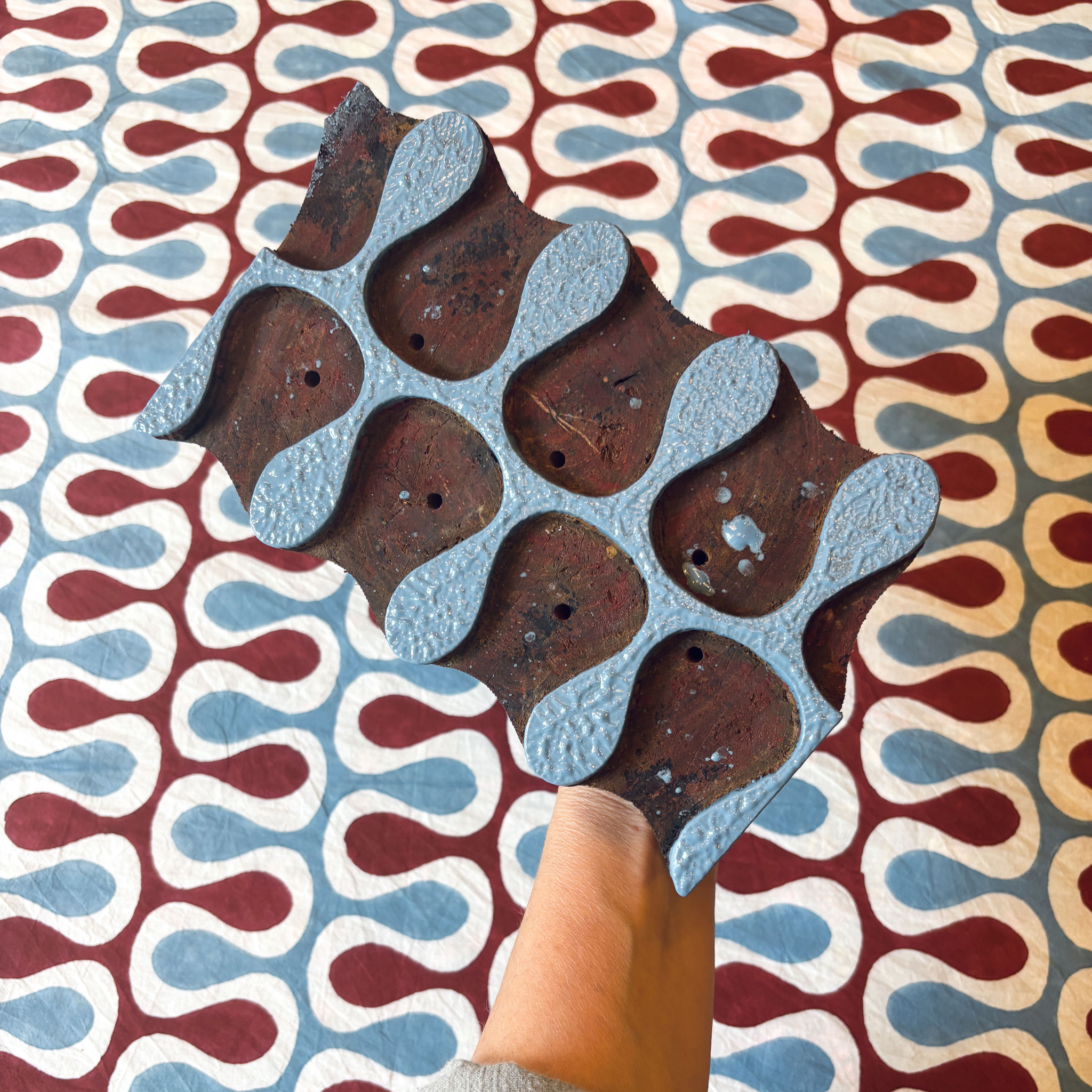 Textildruck Workshop mit indischen Holzstempeln und umweltfreundlichen Farben