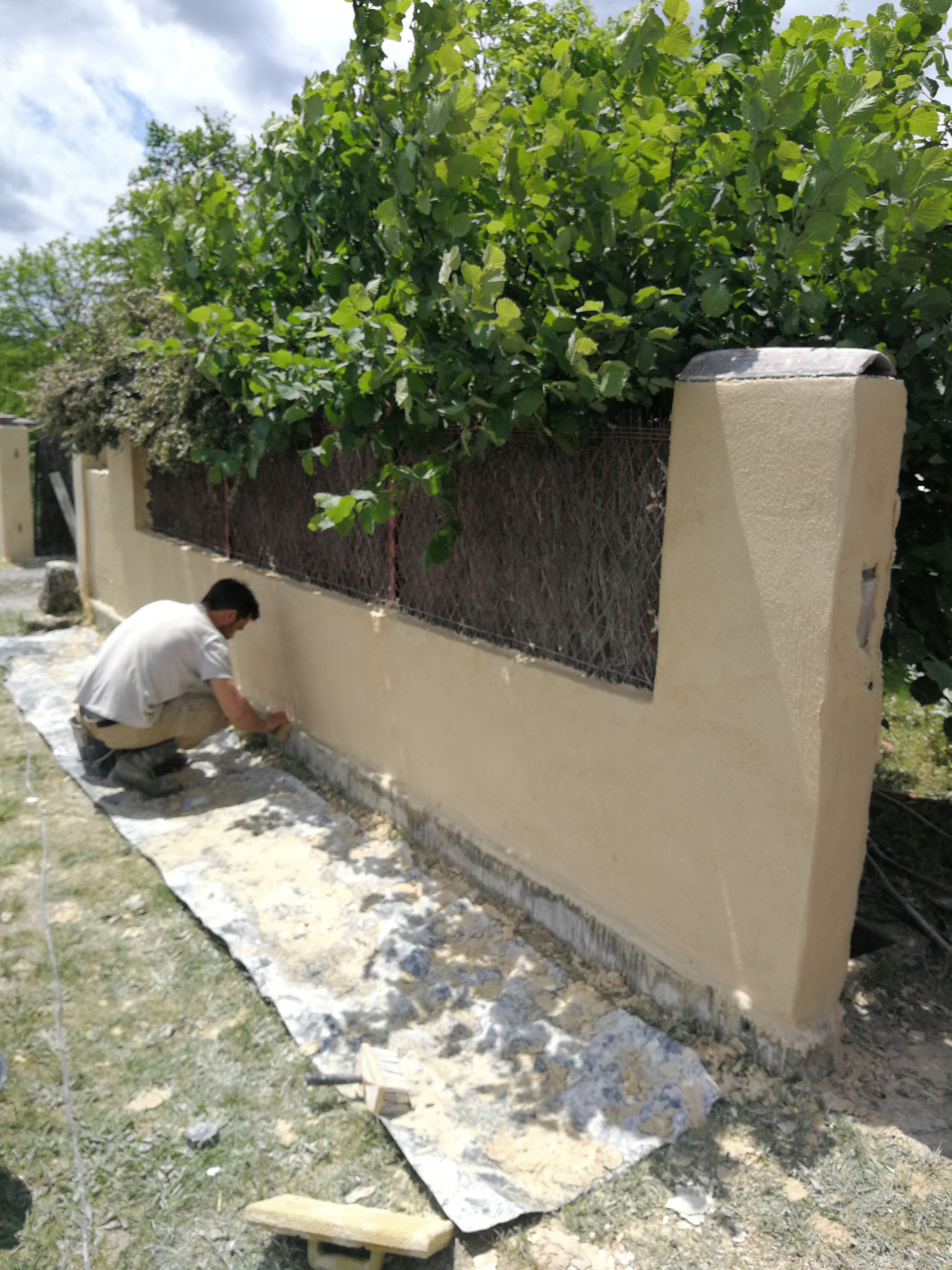 Mur particulier Villandraut
