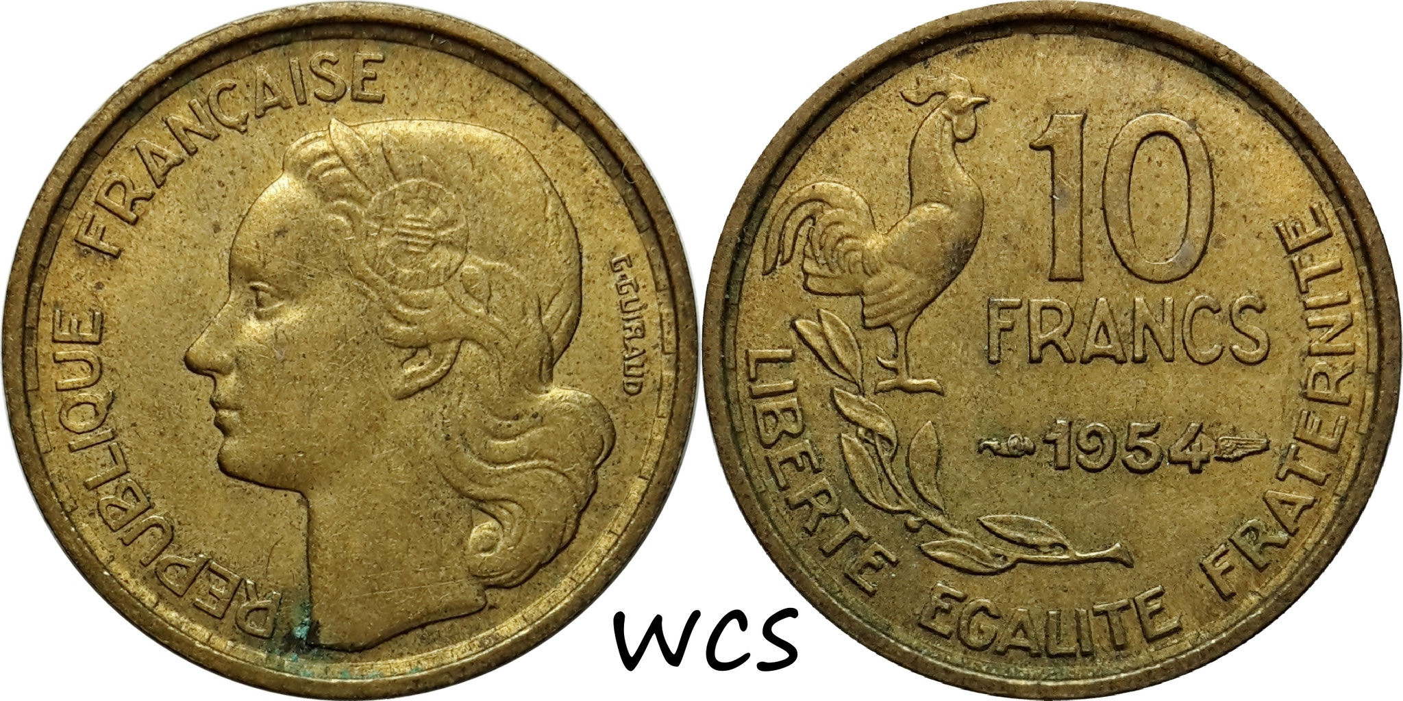 France 10 Francs 1954