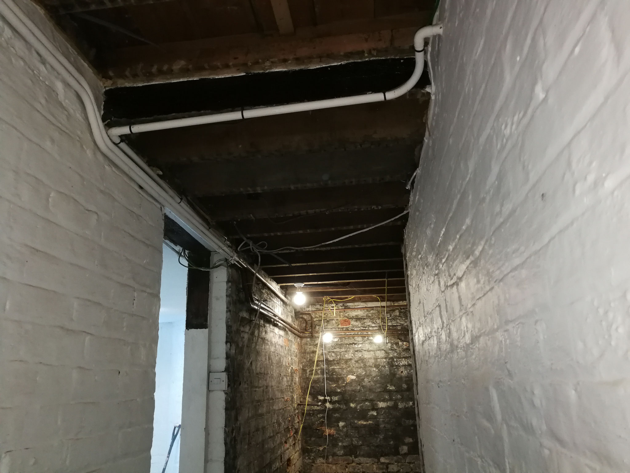 Before - looking towards the coal cellar
