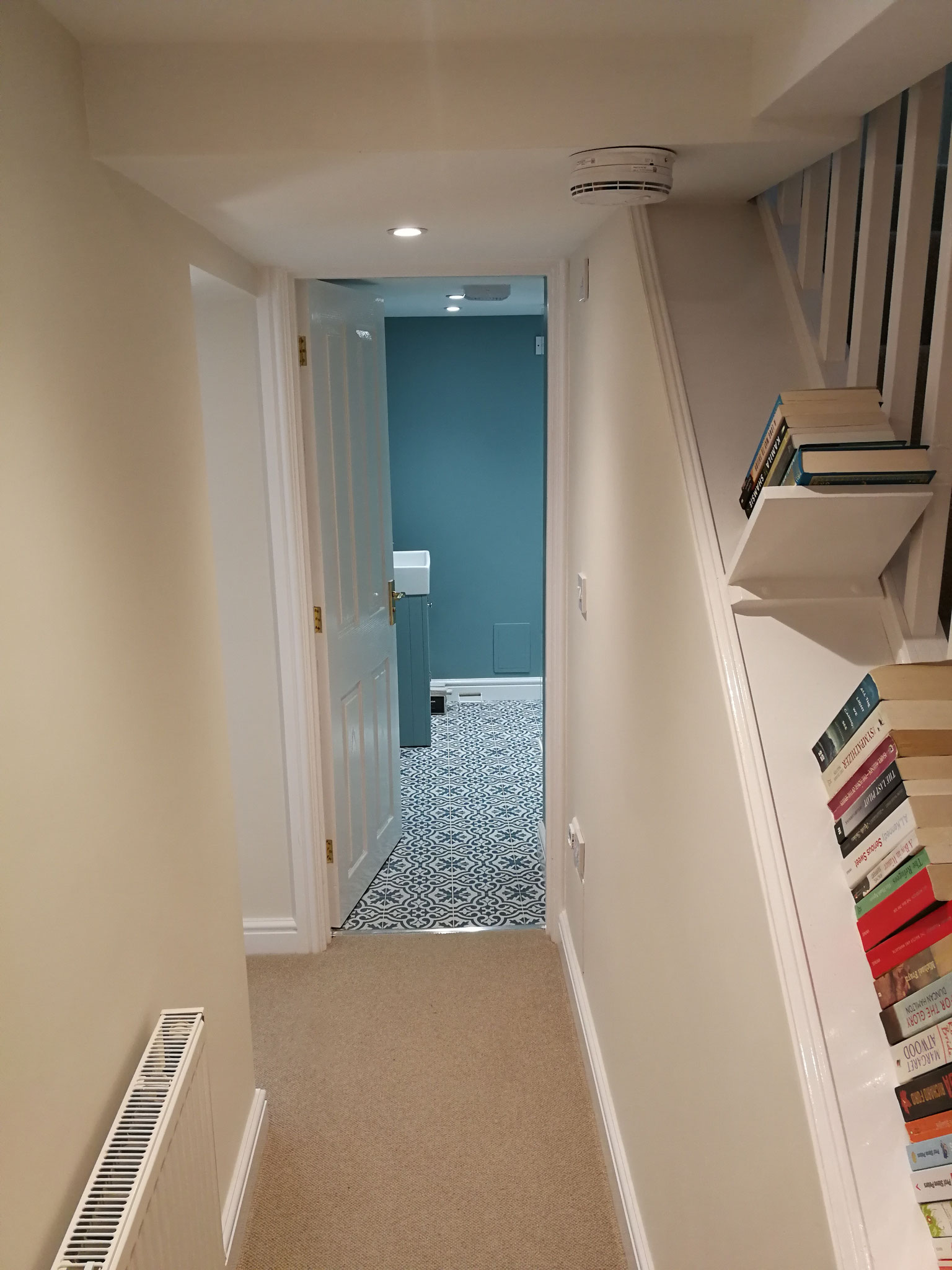 After - looking towards the shower room