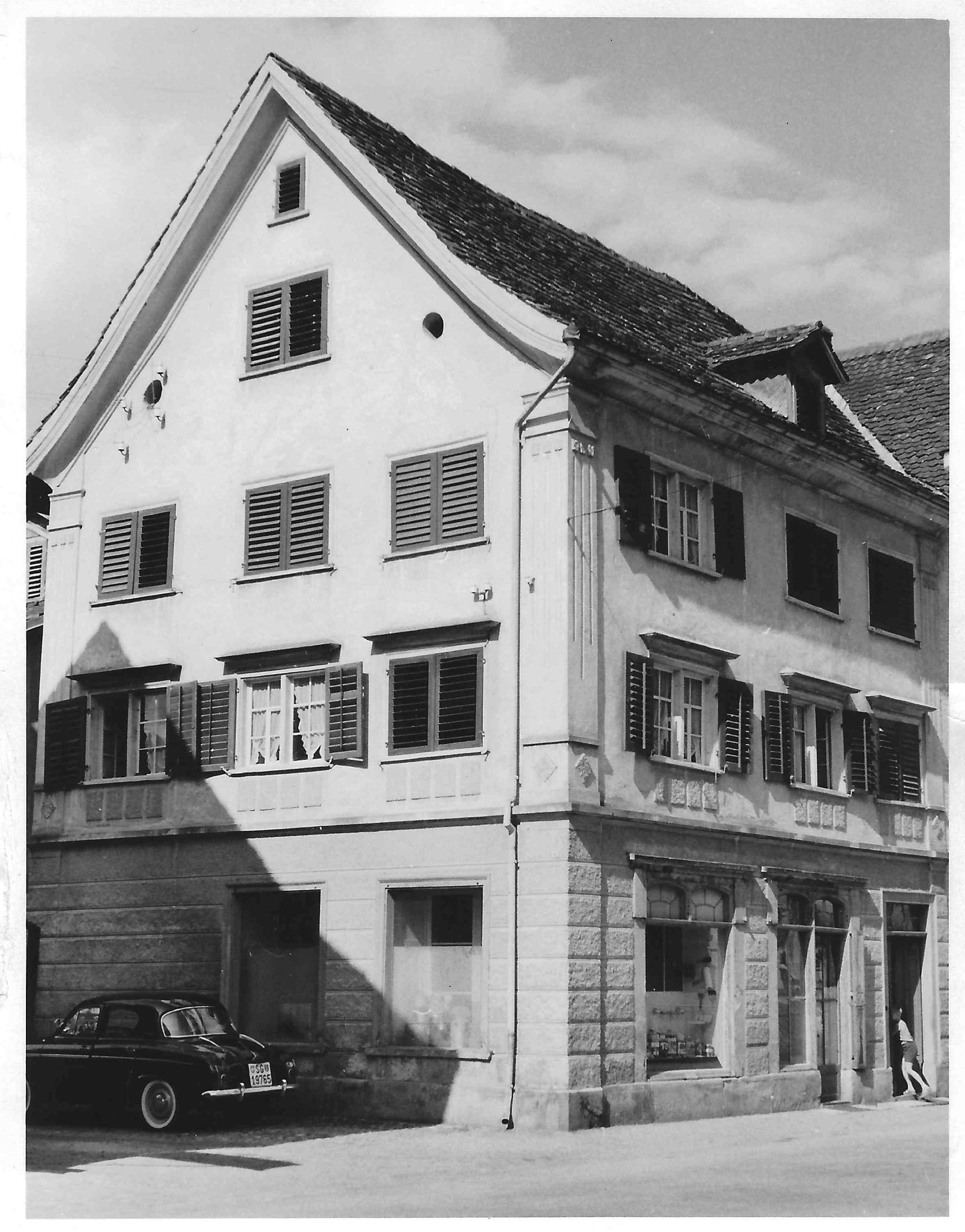 Fassade Wirthensohn Malerei ca 1959-1962