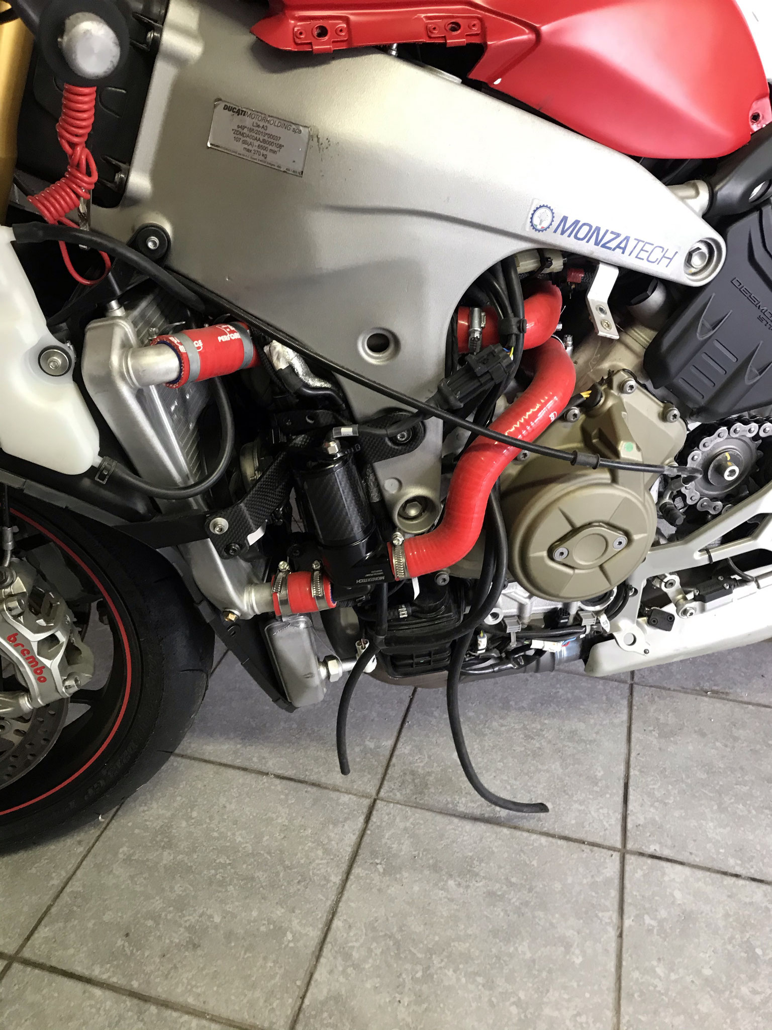 MONZATECH COOLING KIT PANIGALE V4 S R - RAID-ZERO MONZATECH COOLING KIT PANIGALE V4 S R - RAID-ZERO