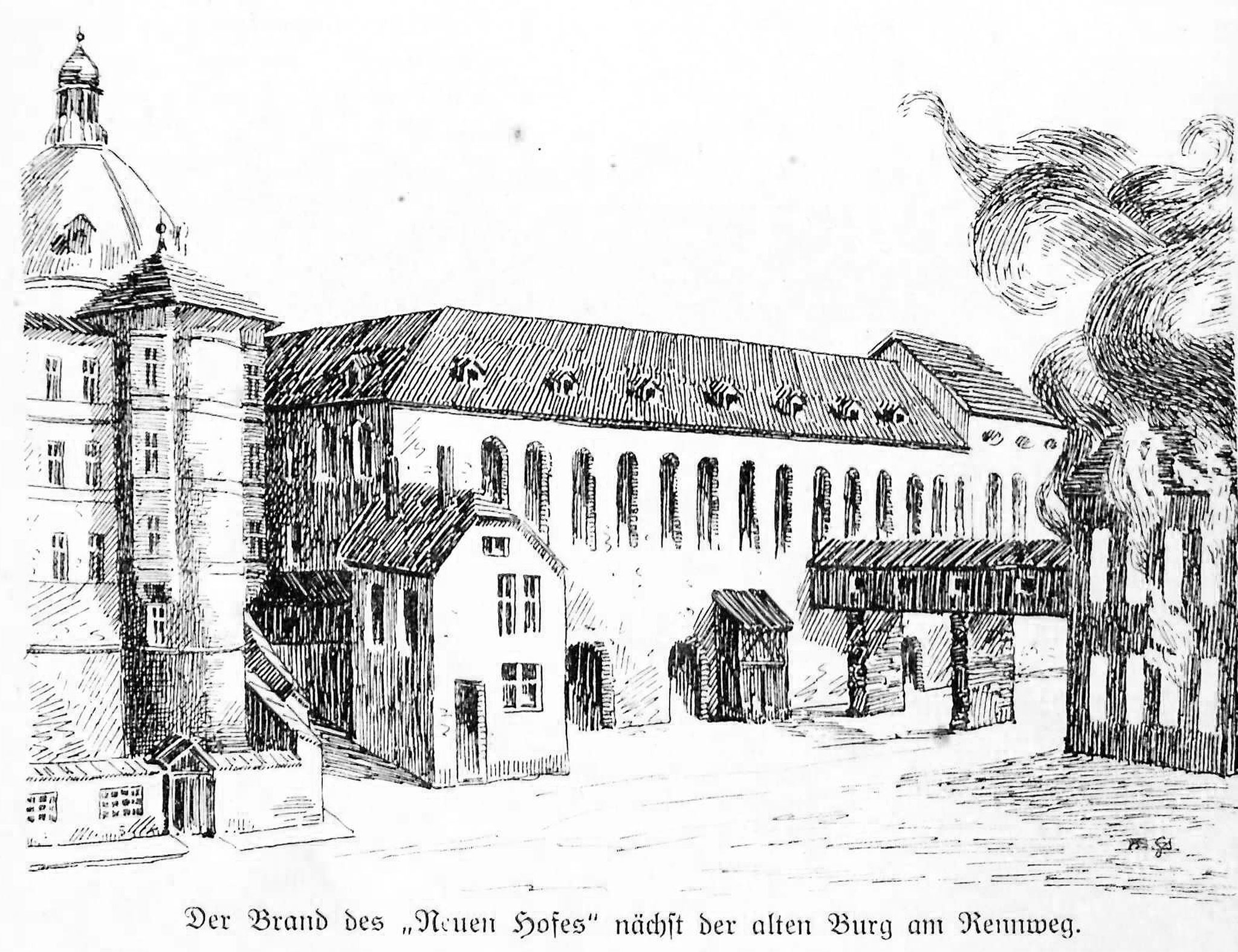 Brand des Neuen Hofes 1728