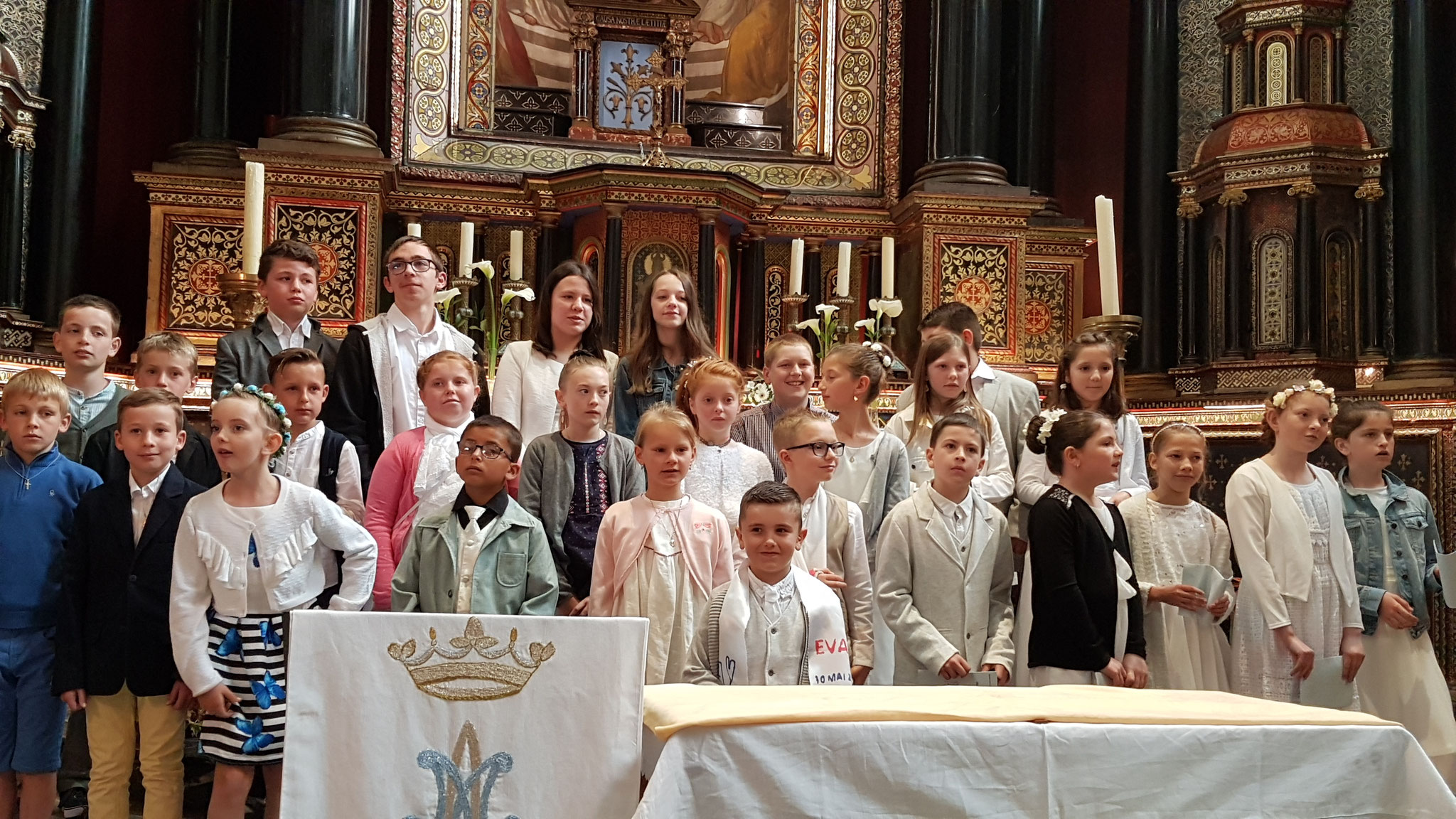 Première communion à Liesse le 30 mai 2019