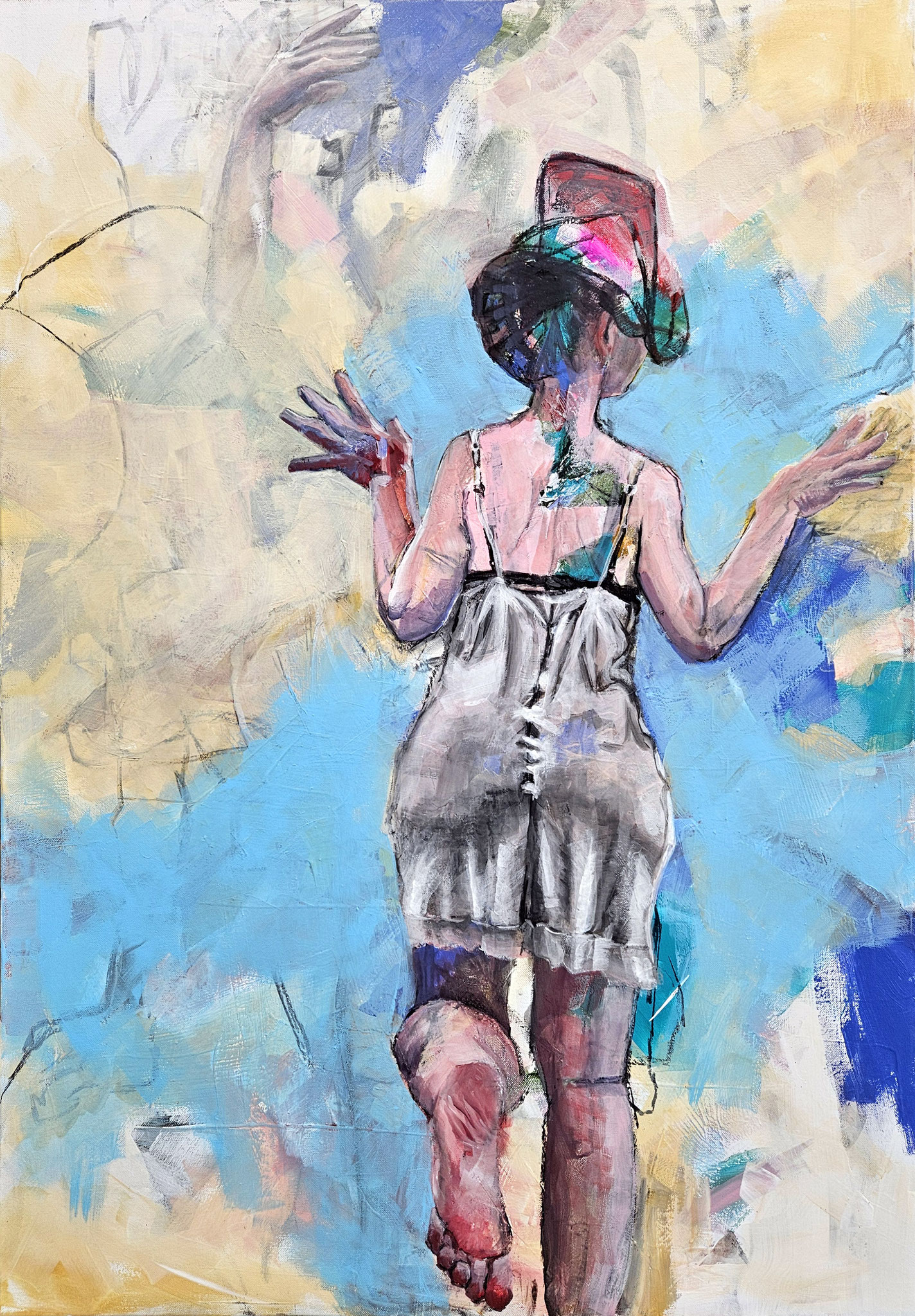 Freaky Frauke, Acryl auf Leinwand, 100cm x 70cm