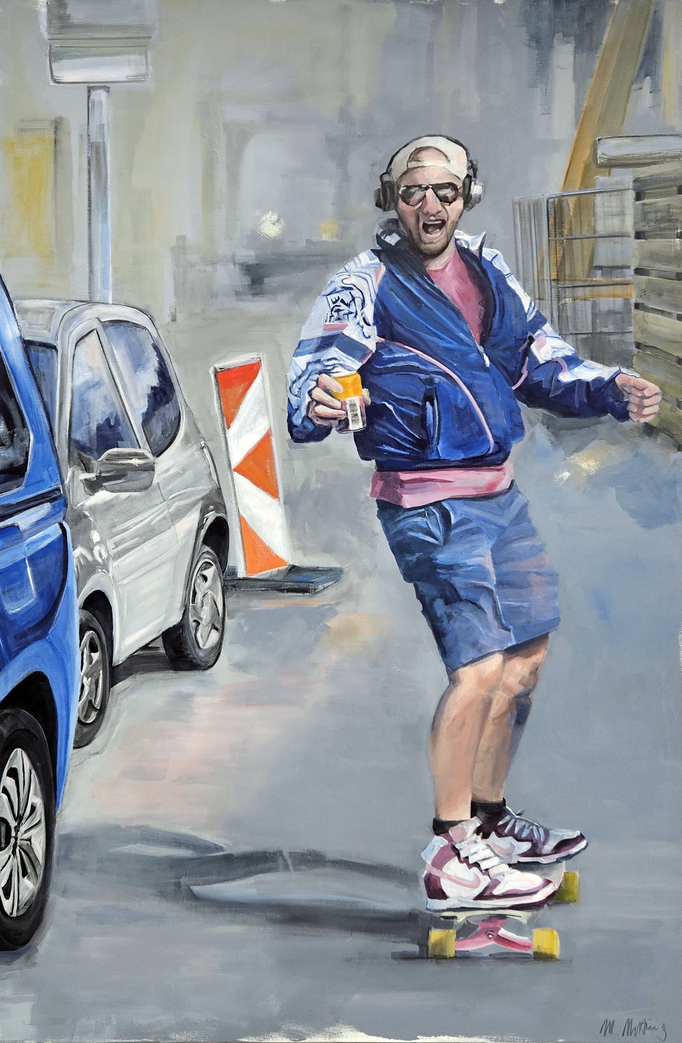 Skating, Acryl auf Leinwand, 150cm x 100cm