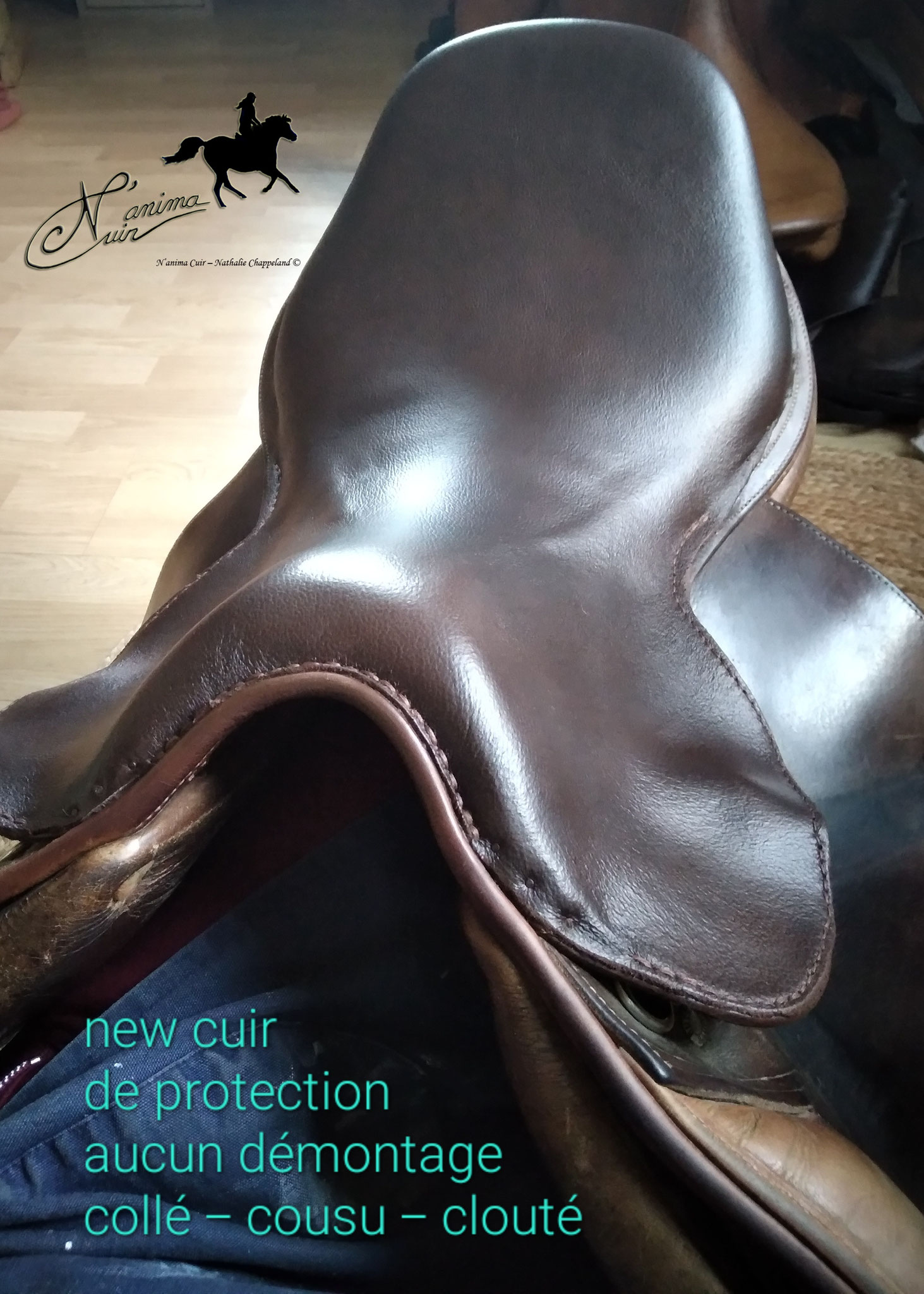 création protection siège sur-mesure N'anima Cuir