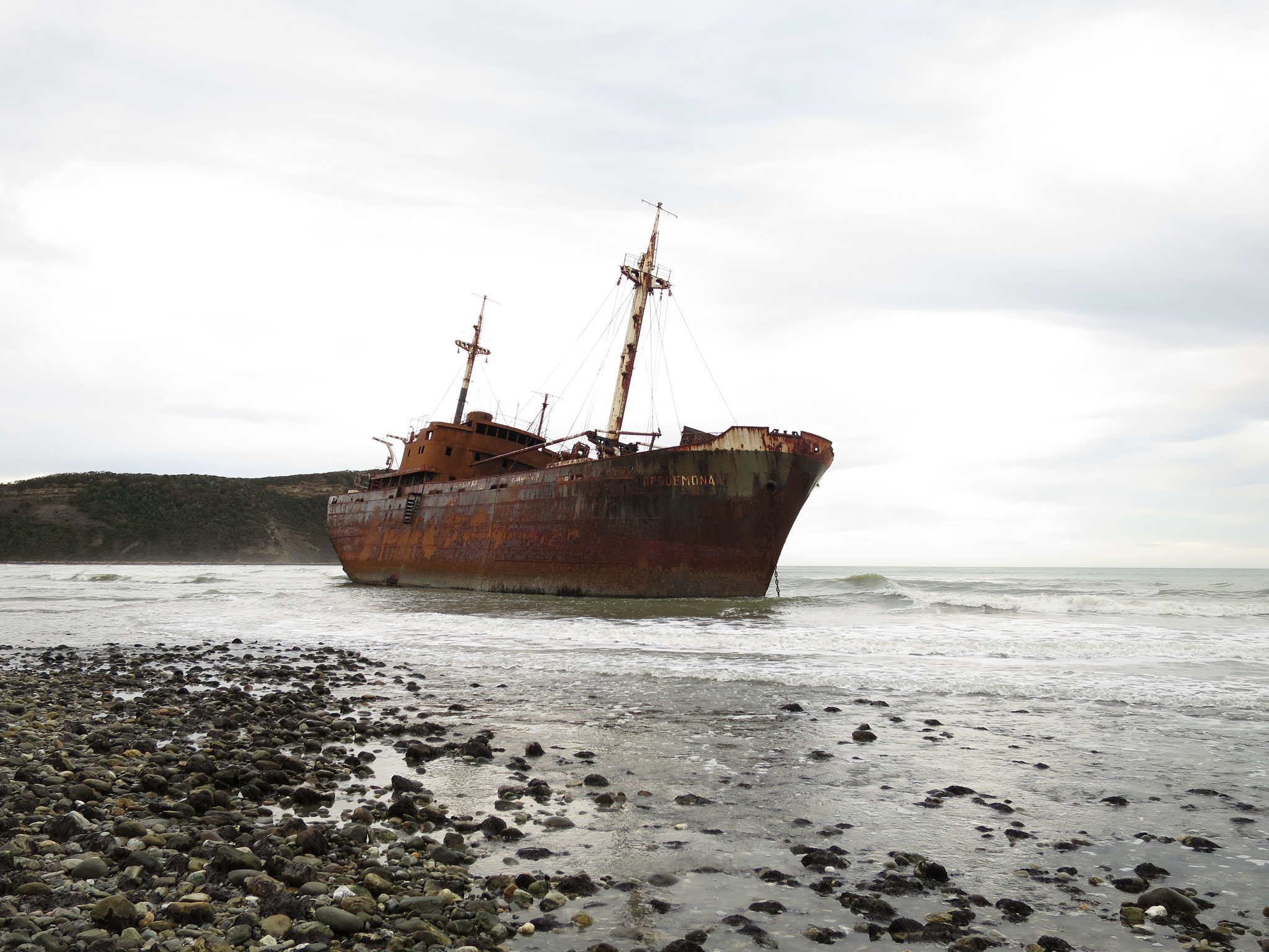 "Desdemona" Hamburger Wrack am Ende der Welt, Feuerland