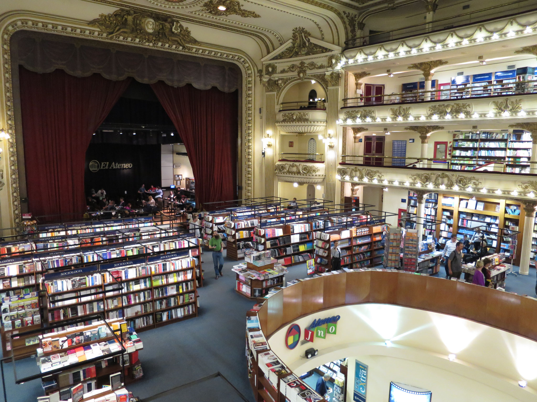 „El Ateneo Grand Splendid“ die schönste Buchhandlung der Welt in Buenos Aires