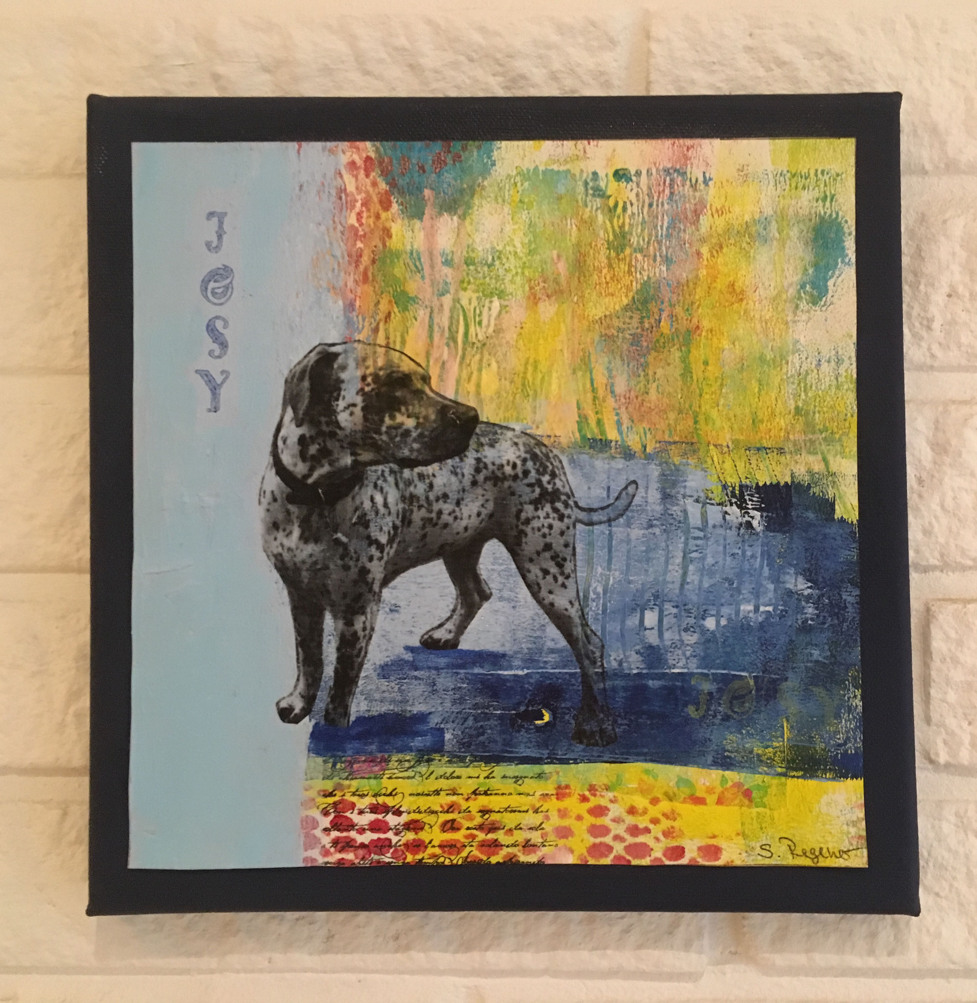 Personalisierter Kunstdruck auf Leinwand 20cm x 20cm 