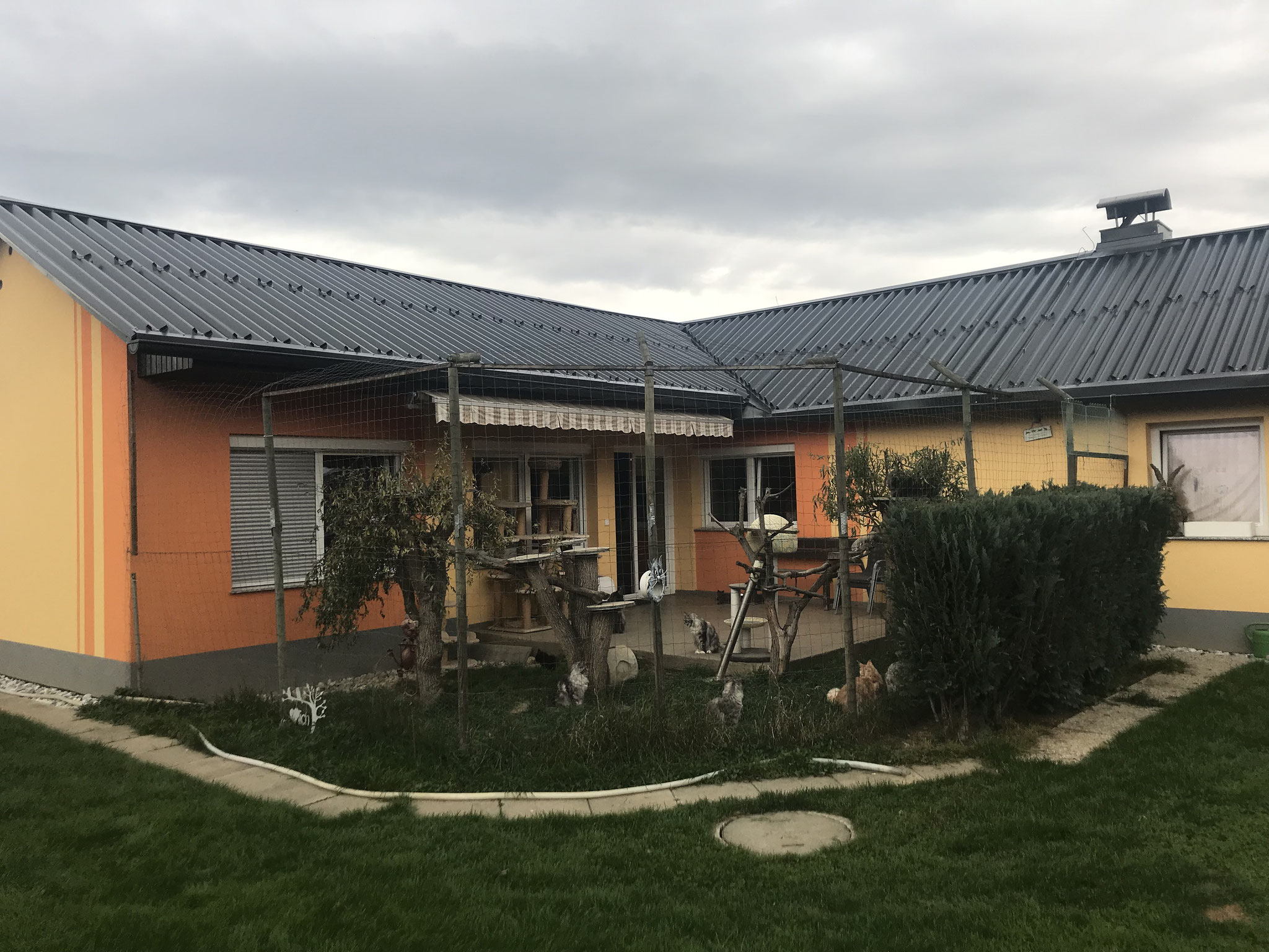 Saniertes Dach mit Aluminiumprofil