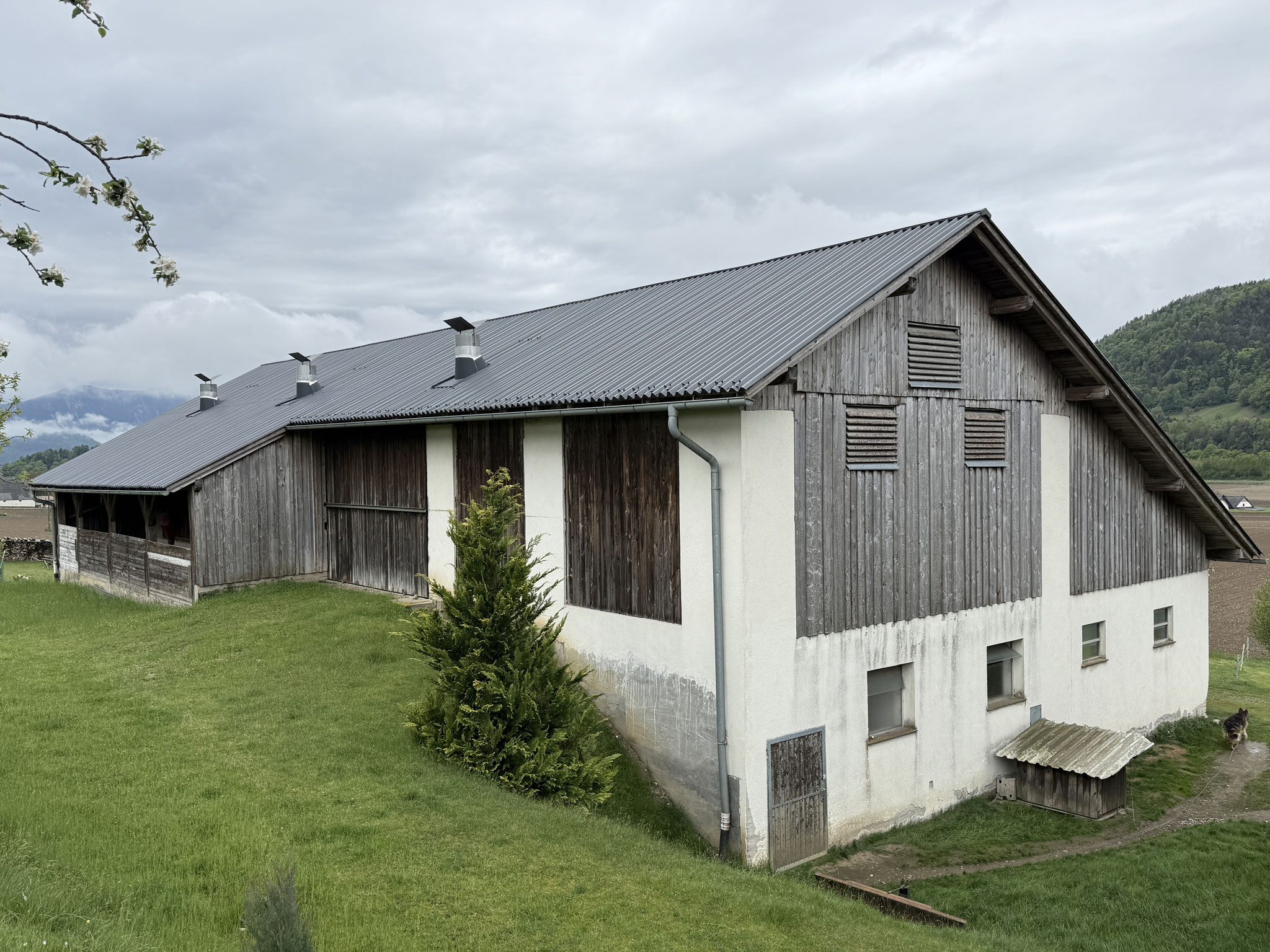 Saniertes Dach mit Aluminiumprofil