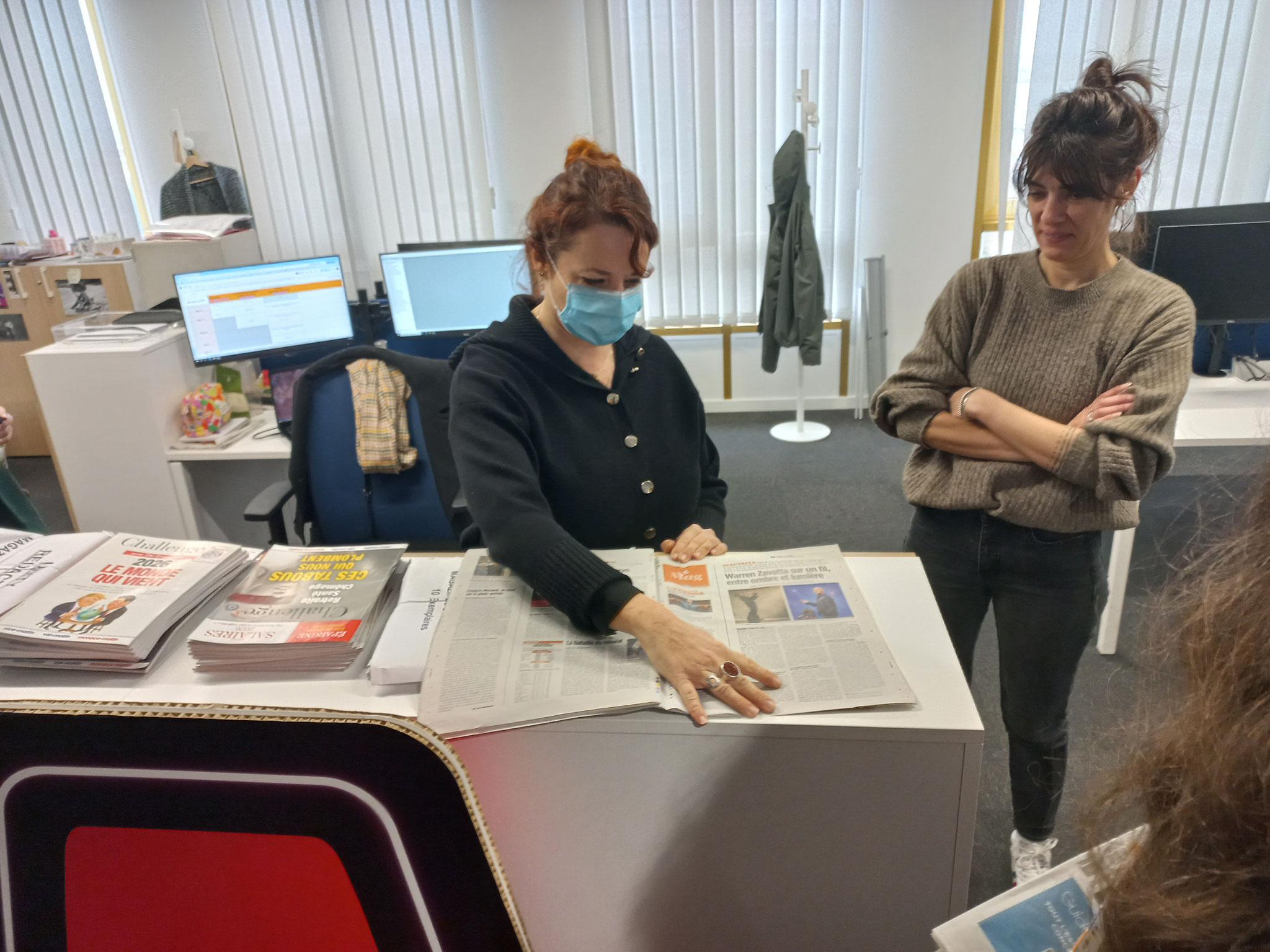 Deux journalistes du service Culture de Nice-Matin