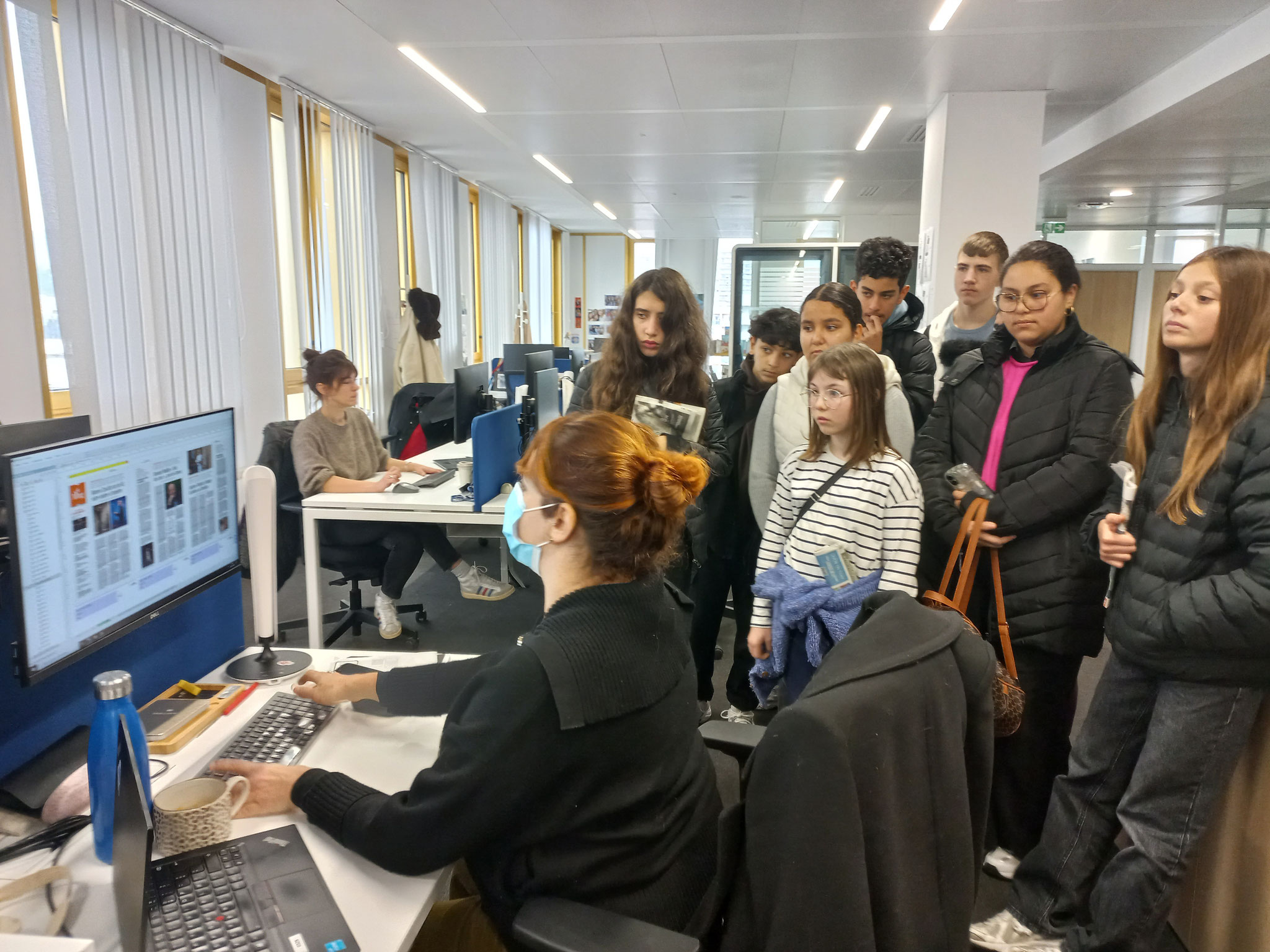 Présentation de la maquette du journal