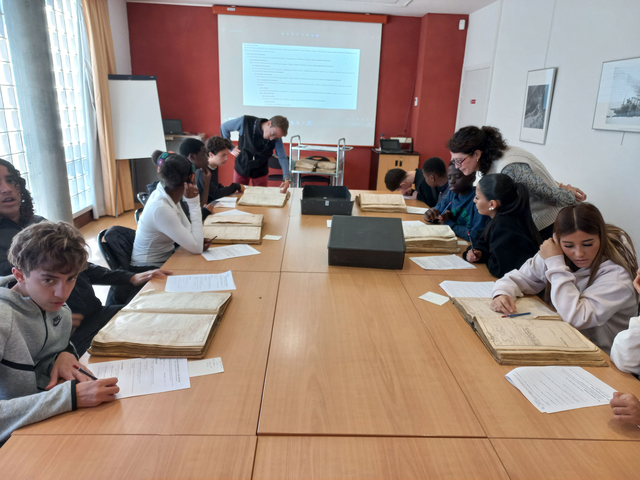 Le travail de groupe s'organise