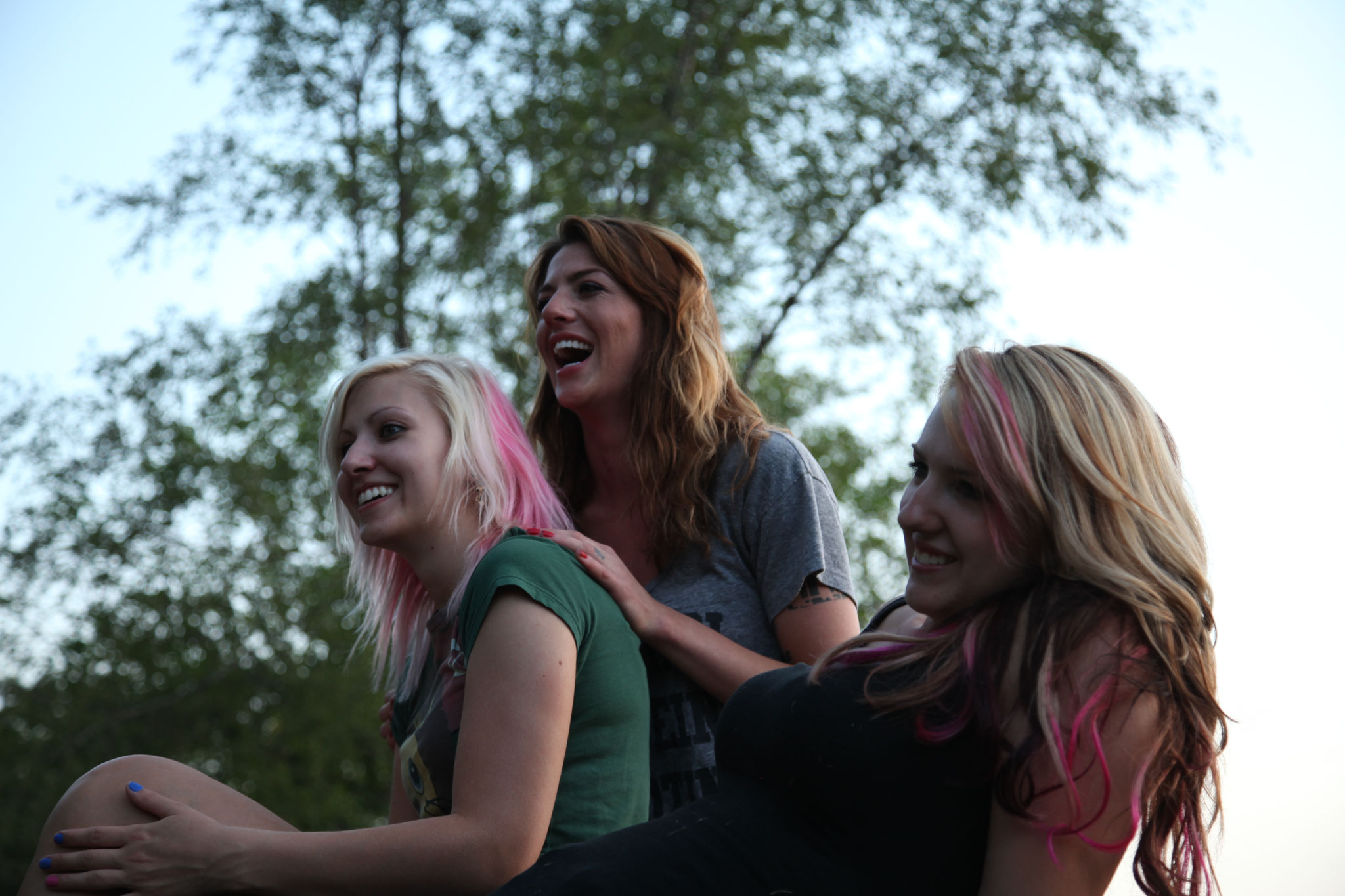 Some of the lovely ladies of the High on the Hog crew.  L/R: Liz Salvato, Courtney Shattuck, Sarah Sharp.