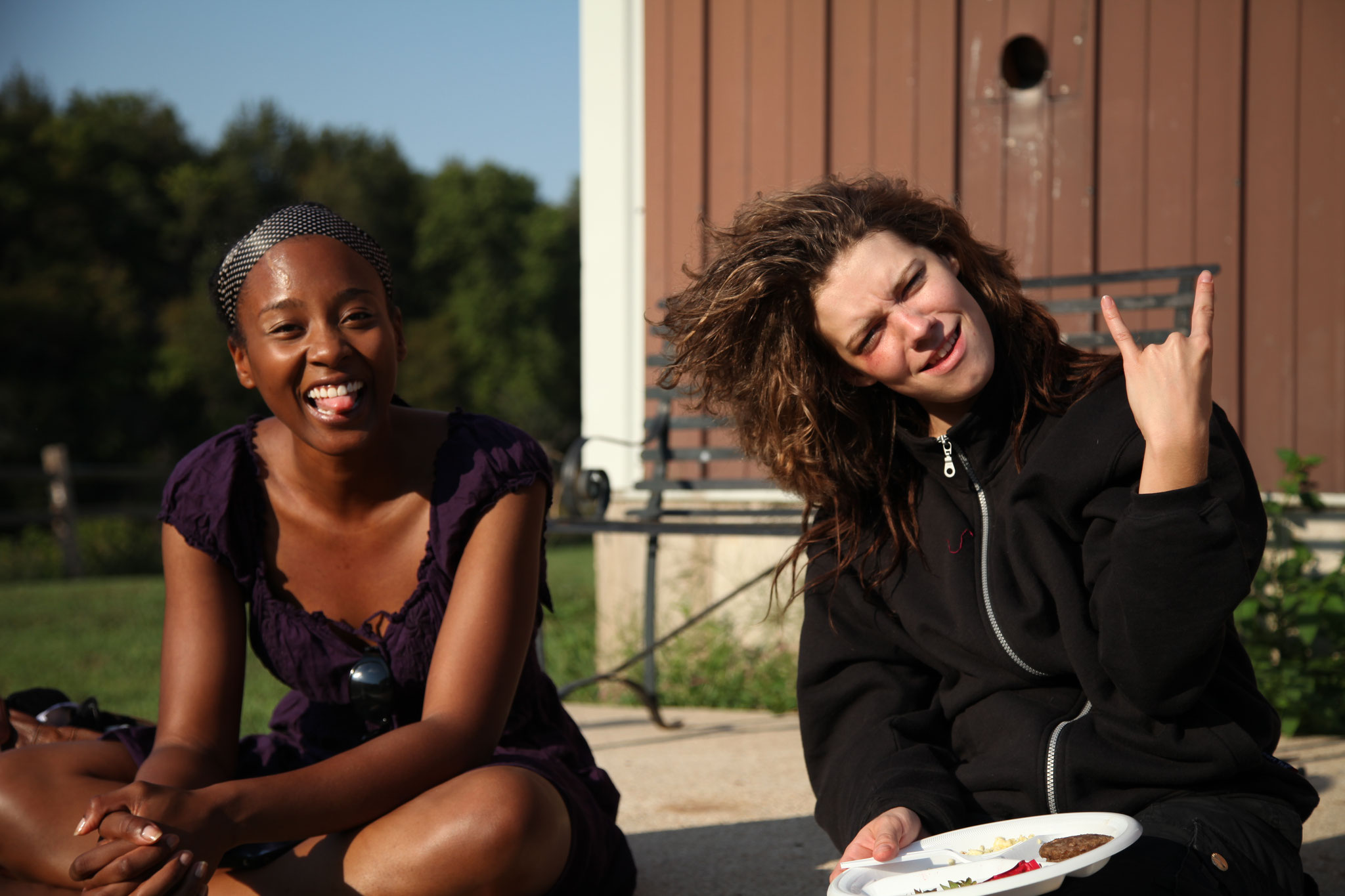 Siarra T. Mong and Katrina Hill hanging out.