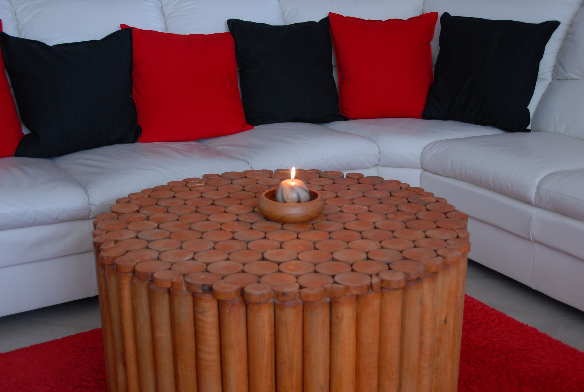 Salontafel rond met een doorsnede van 80 cm