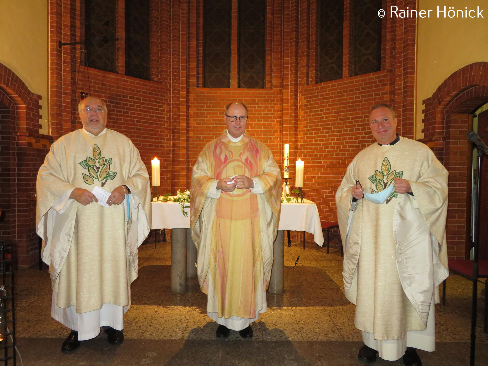 Dank an Dechant Christian Piegenschke, Domkapitular Martin Tenge und Pastor Dr. Bogdan Dabrowski