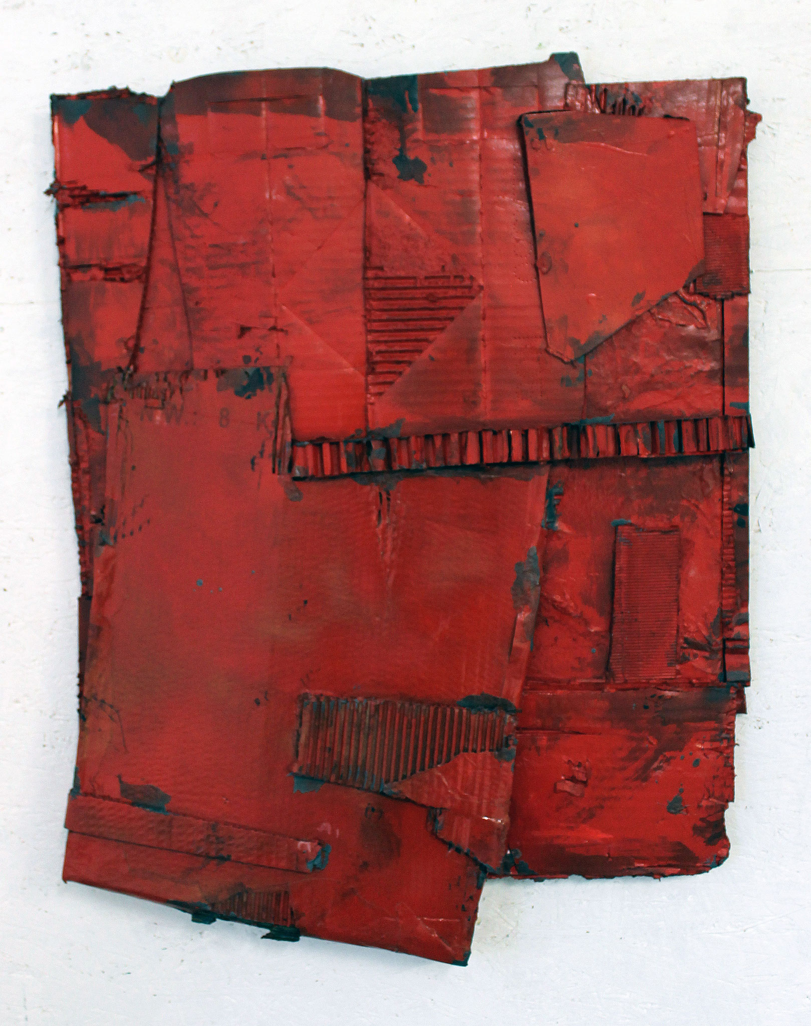 Aus der Reihe `Cardboard`, CB11 2020 Mixed Media 56 x 42 x 10 cm