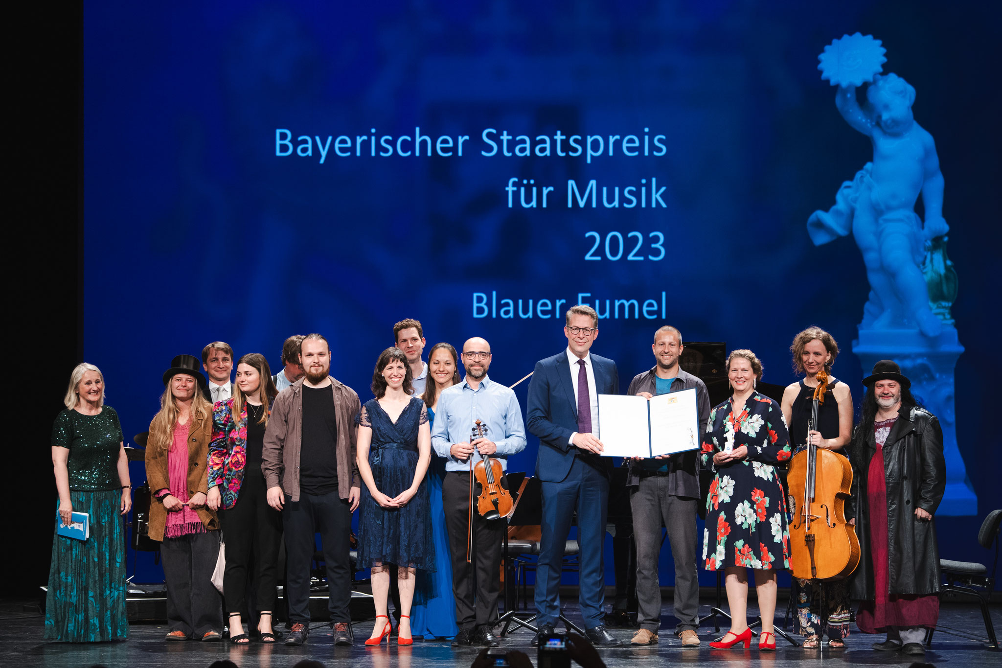 Der Blaue Eumel erhält den Bayerischen Staatspreis für Musik