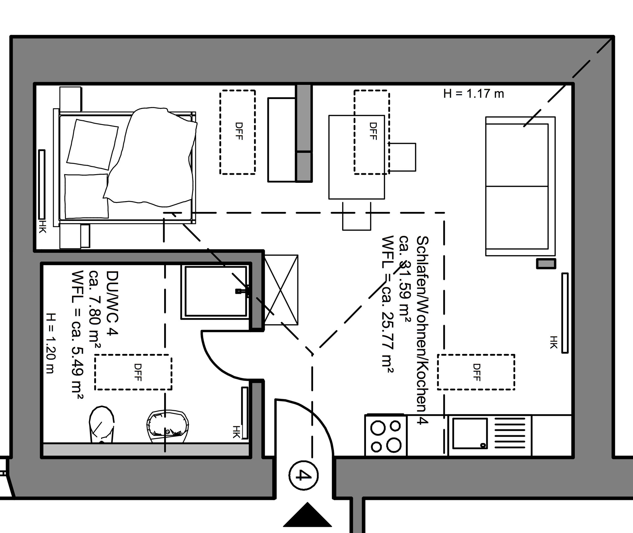 Ferienwohnung FUCHSBAU im Bahnhof Grombach, nahe A6, Bad Rappenau, Sinsheim