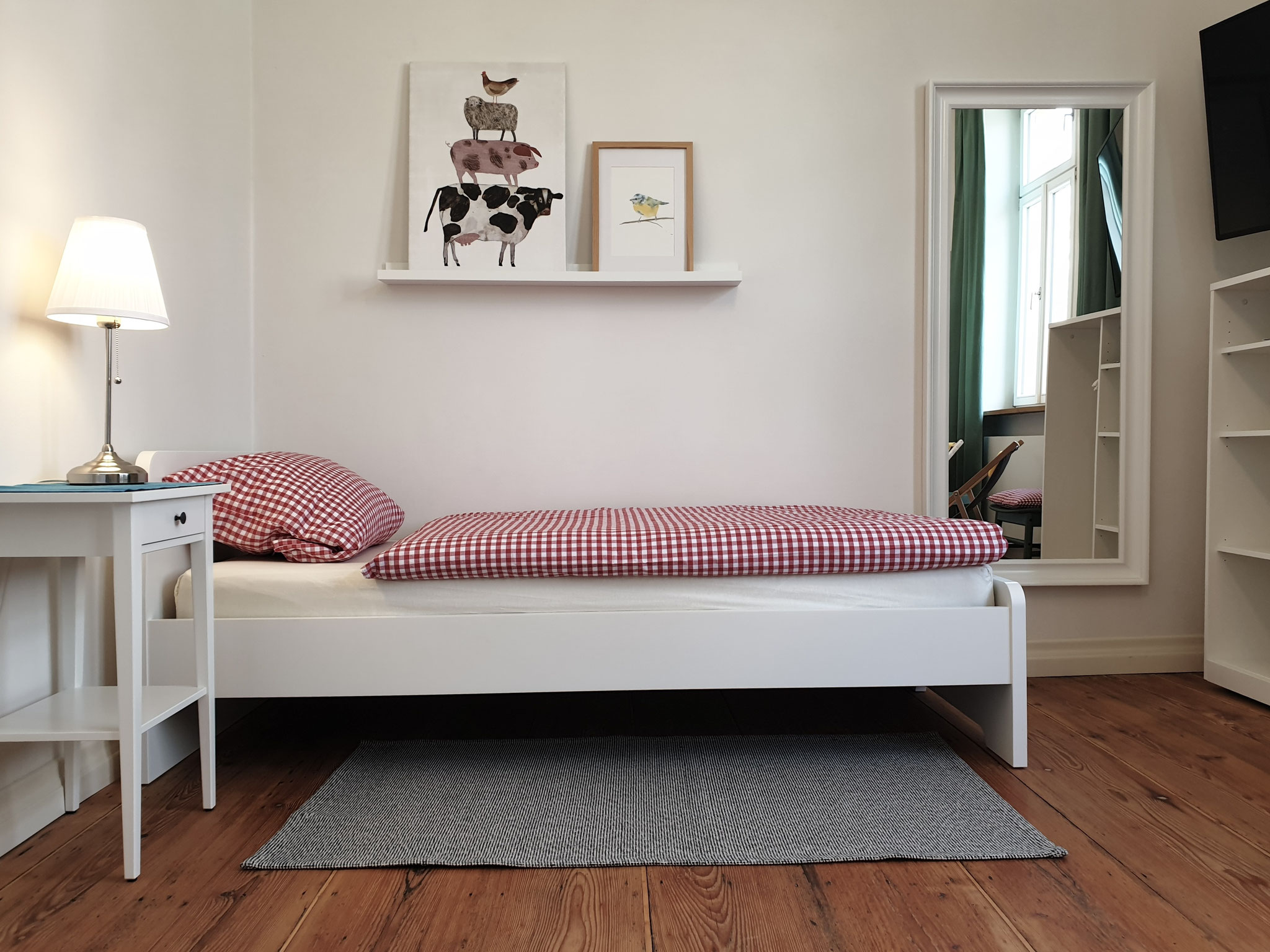 3-er Zimmer rechts, 1Einzelbett (90/200) 
