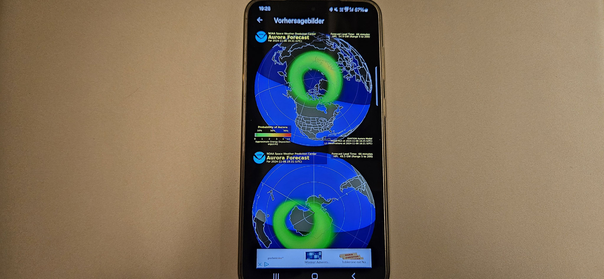 Wir versuchen unser Glück mit den Polarlichtern weiter
