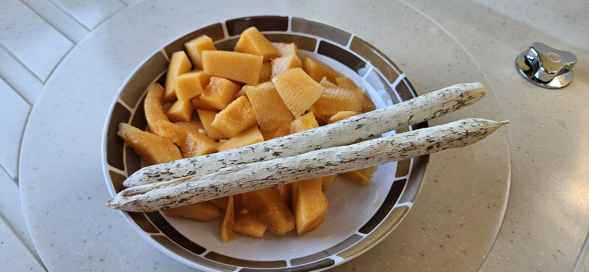 Mittagessen - frische Melone