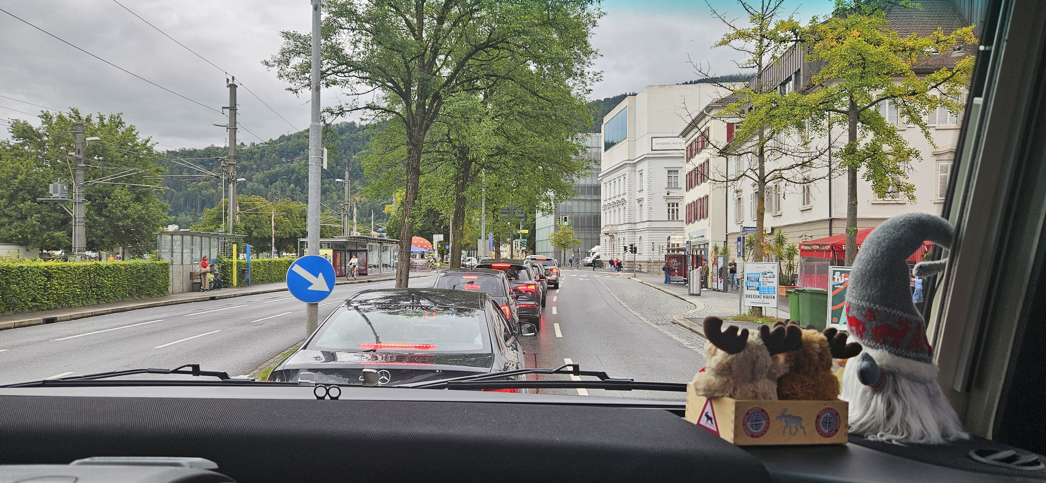 Schon nach einer kurzen Strecke...