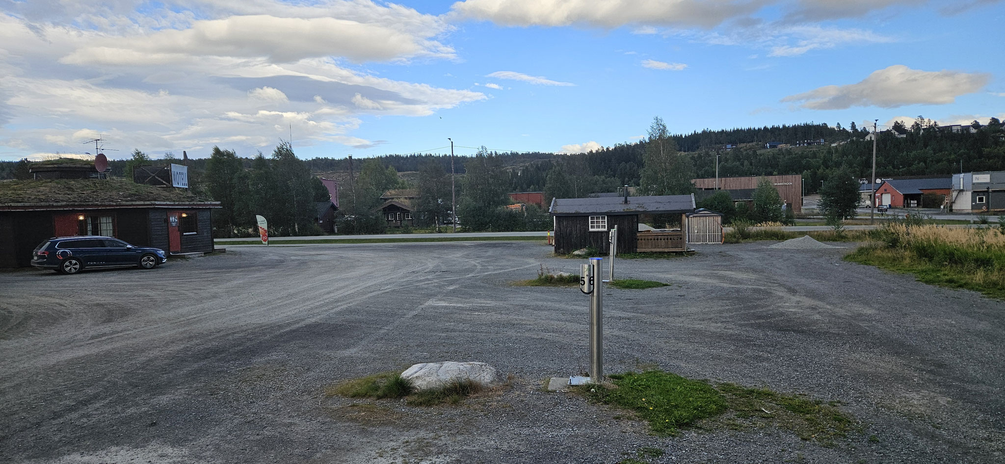 ...aber für uns ist der Stellplatz ideal 