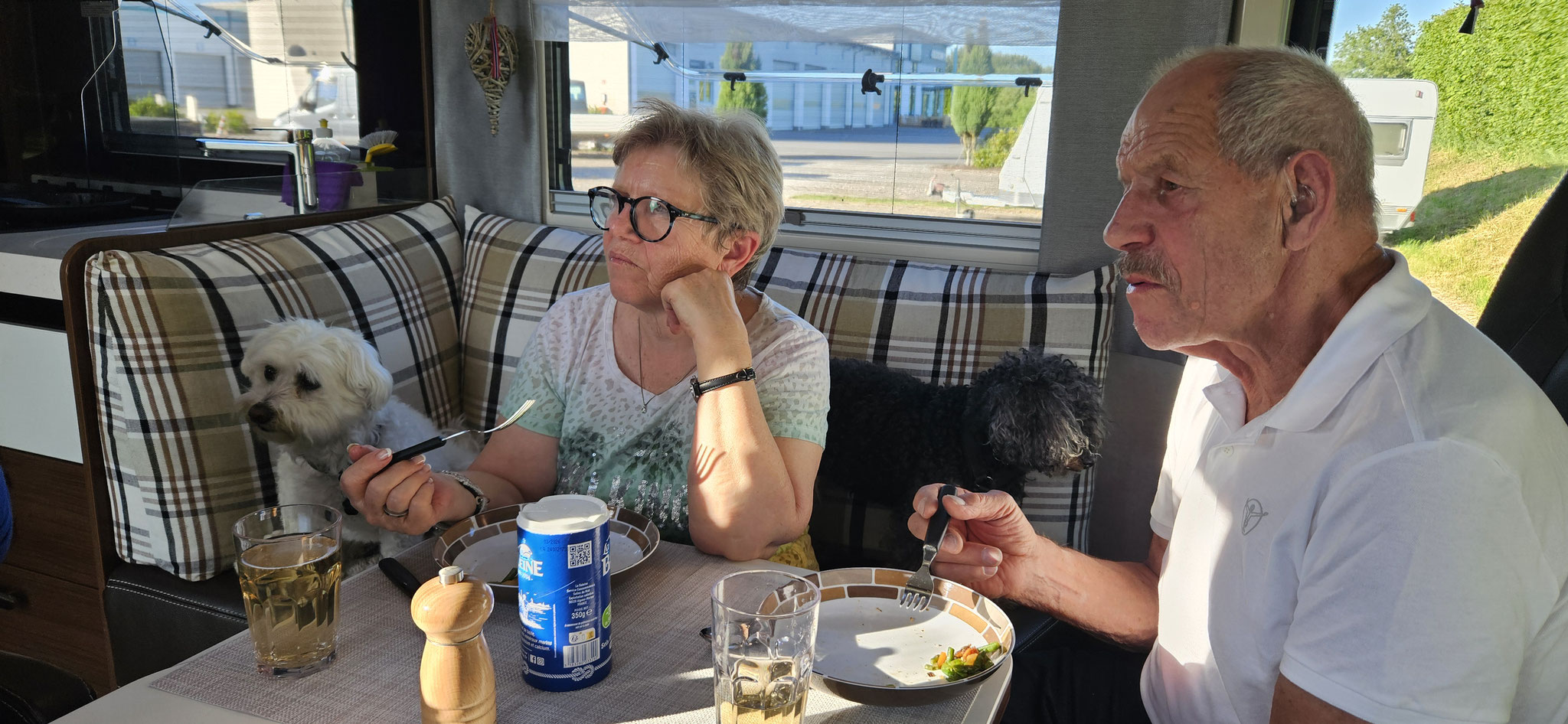 Noch einmal zusammen Abendessen im Bobi