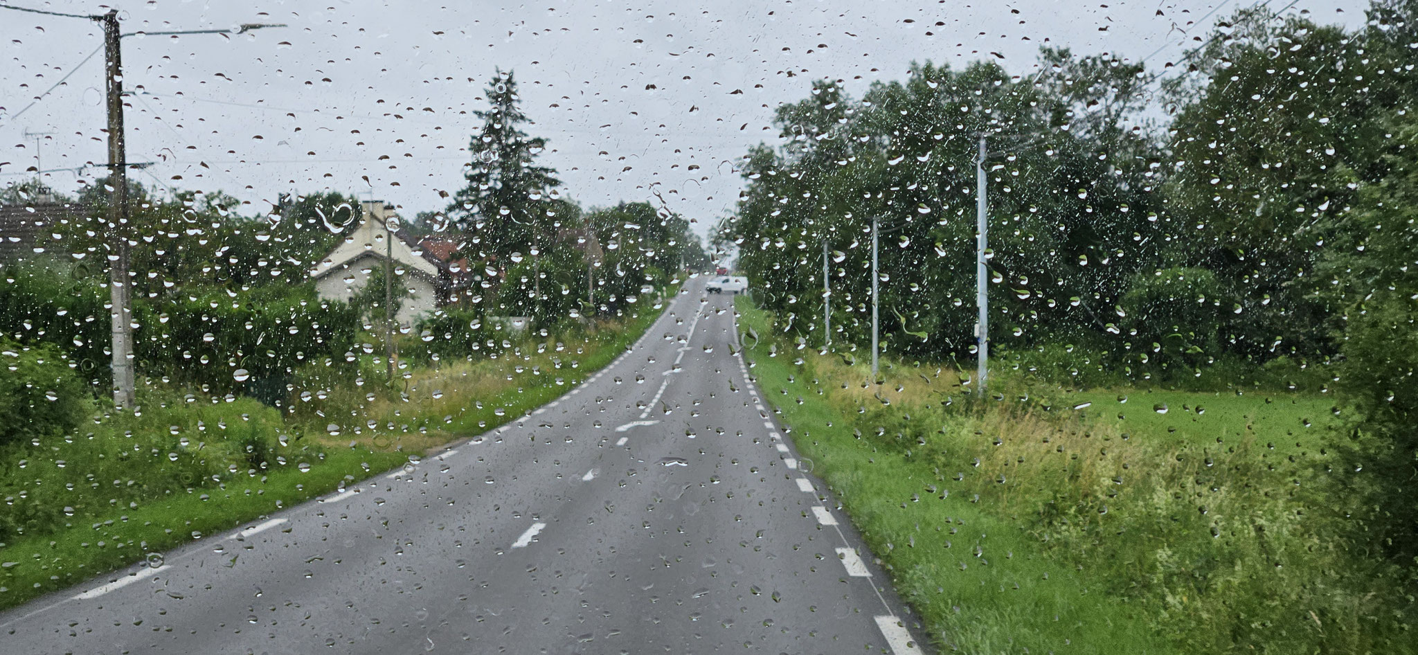 Regen bei unserer Abfahrt