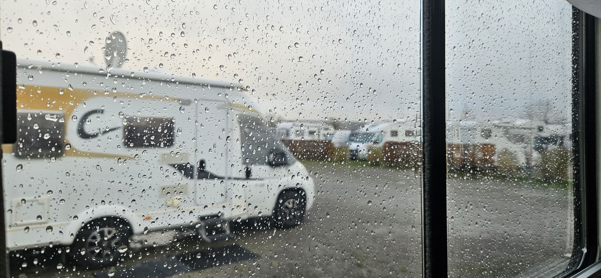 Erst Wolken und Regen...