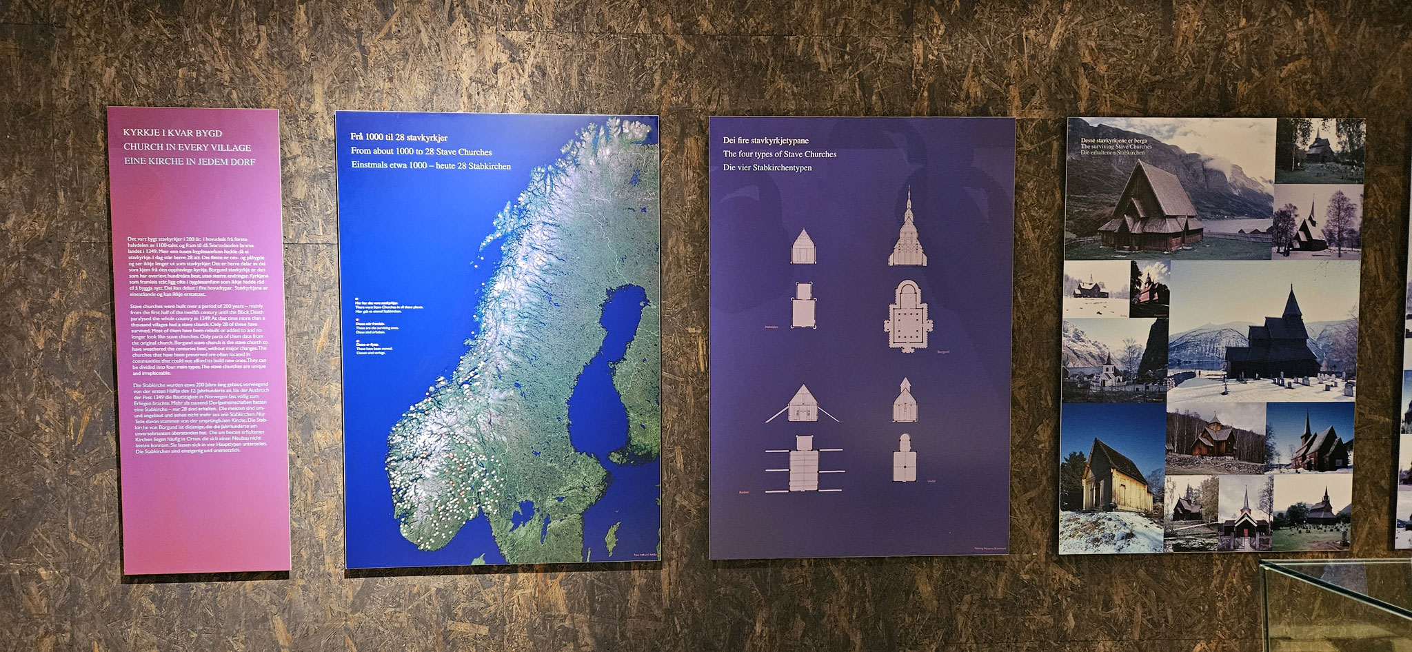 ...über die Holzkirchen in Norwegen