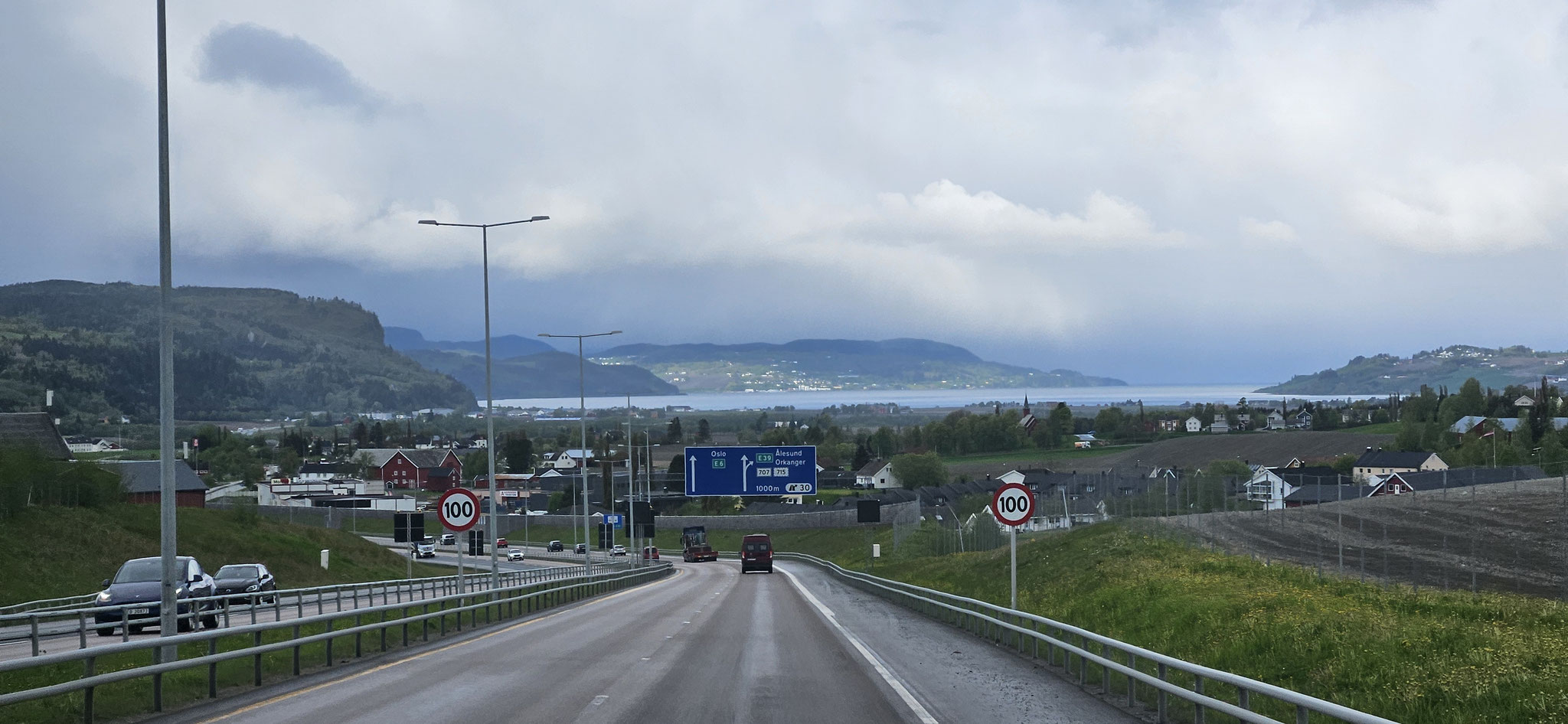 Wir kamen super an Trondheim vorbei