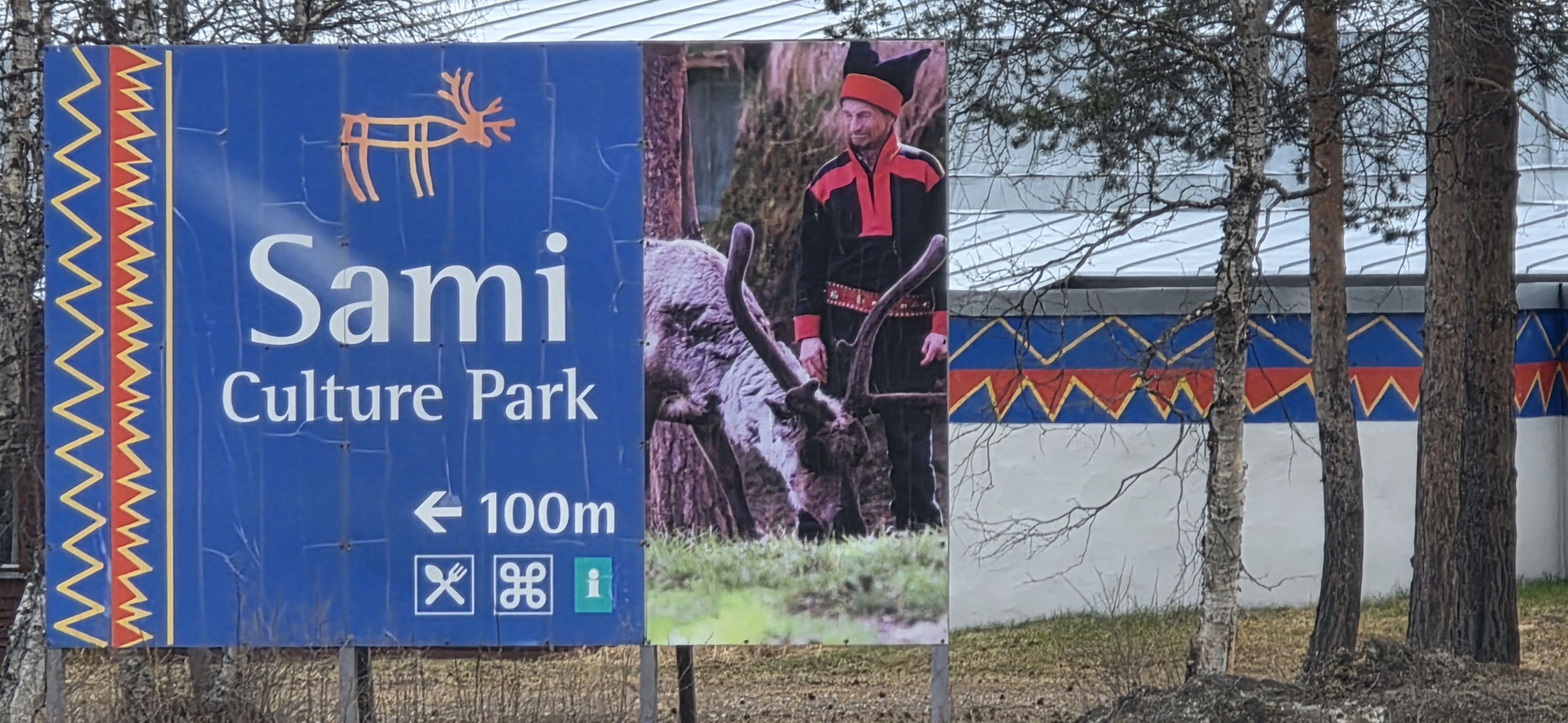 Vorbei am Sami Culture Park in Karasjok...