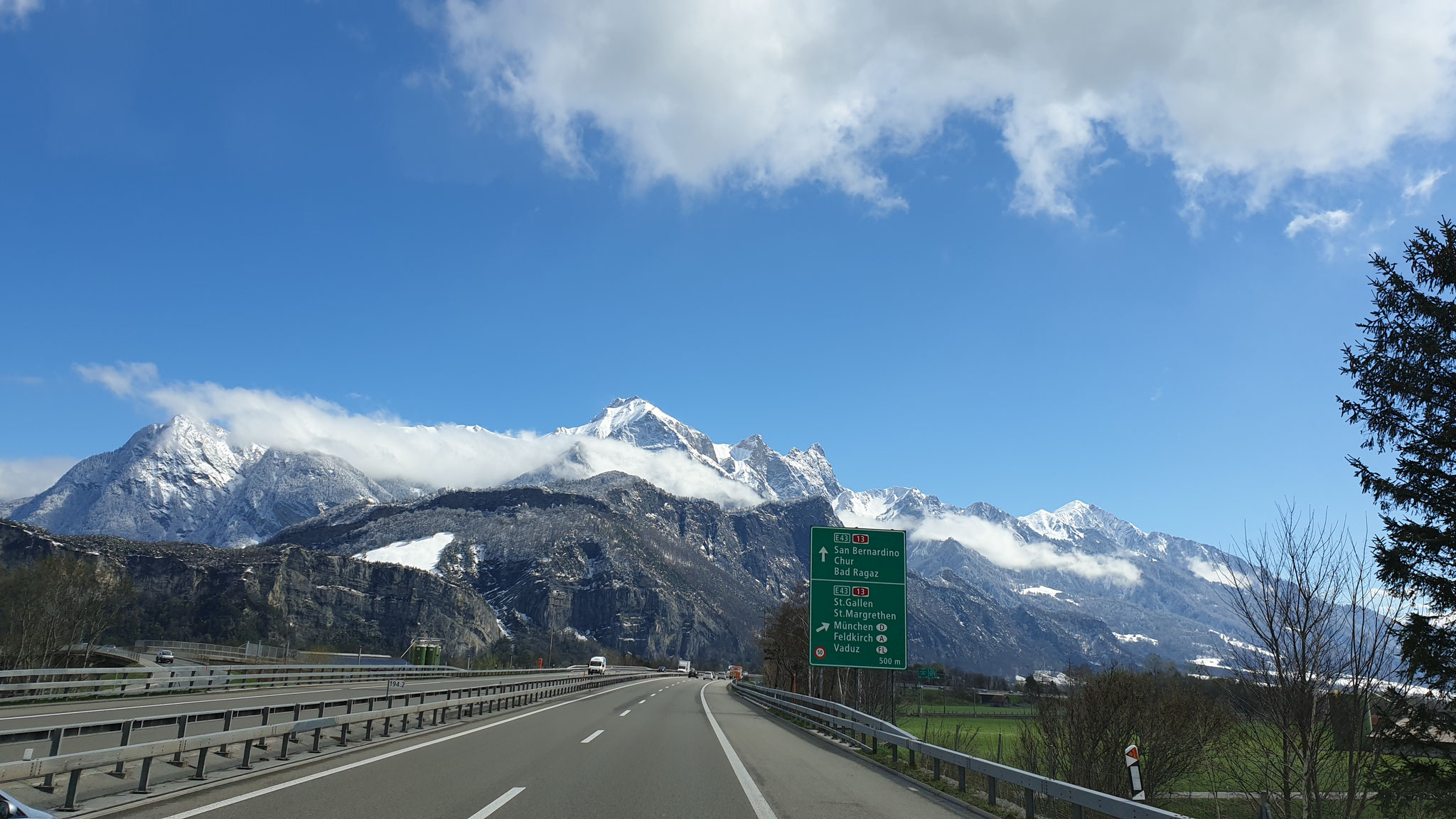 Richtung Rheintal und Österreich unterwegs