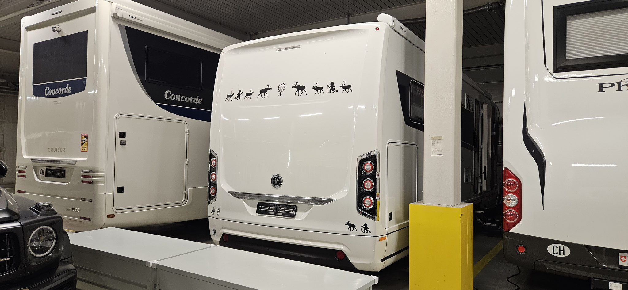 ...so sauber darf Bobi auf die nächste Tour warten