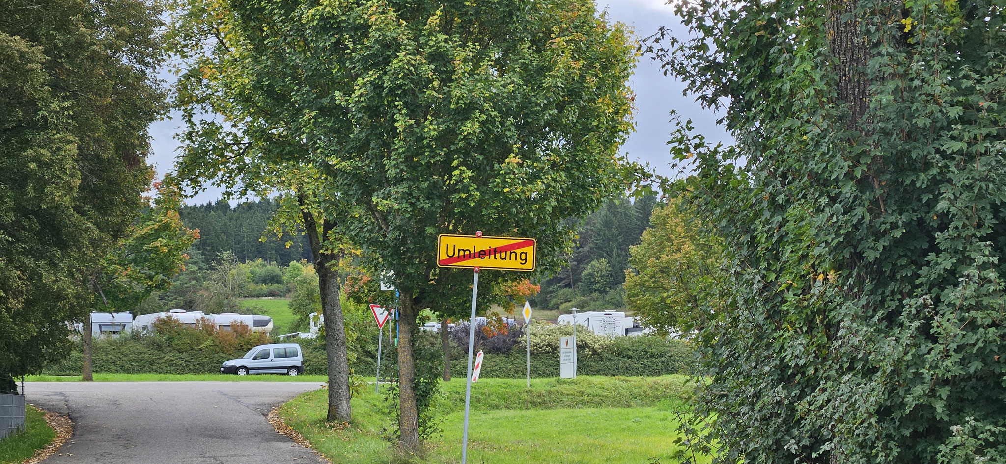 Via Umleitung...