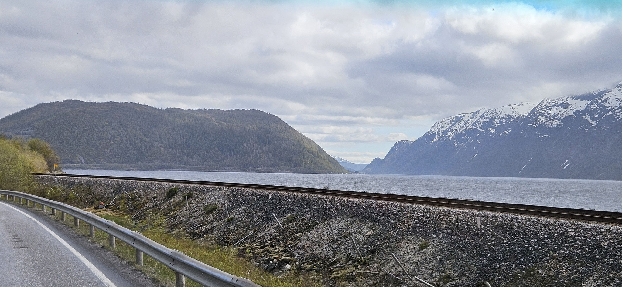 ...geht es bereits auf Mosjøen zu