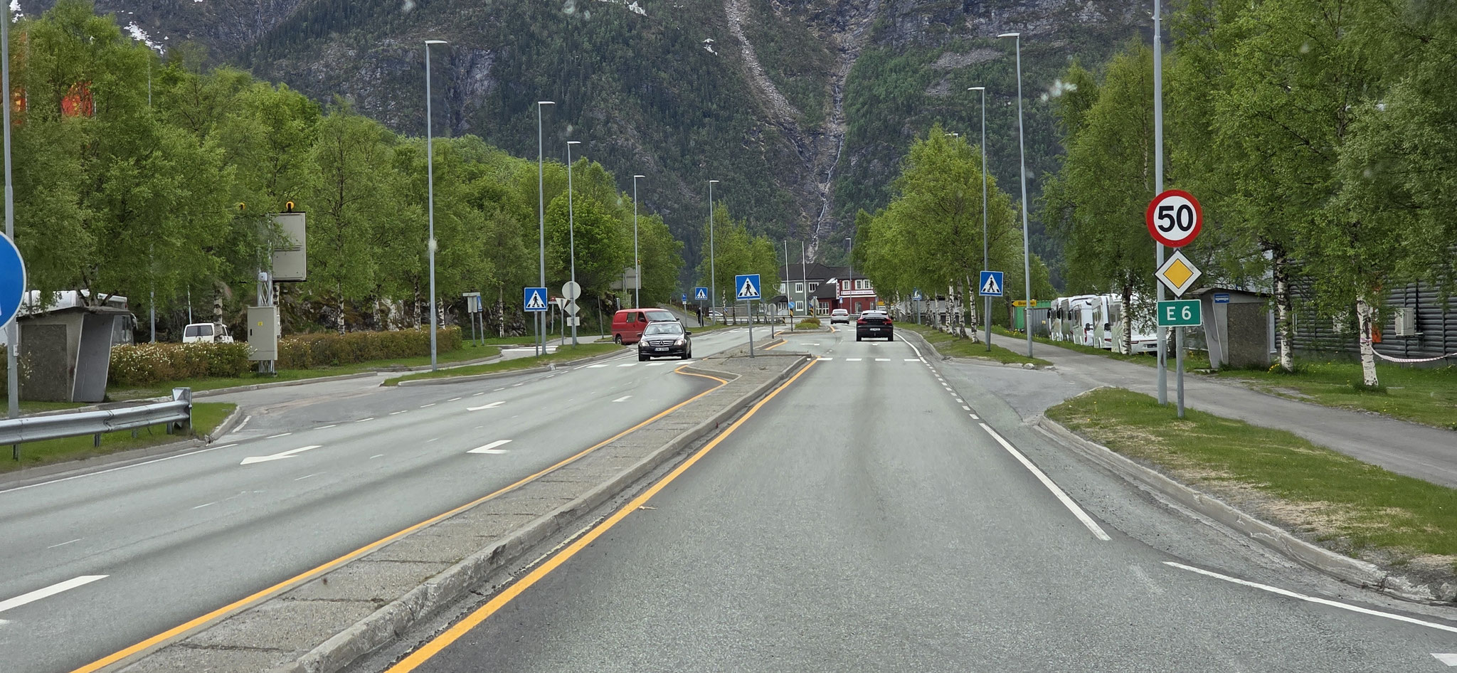 Wir kommen nach Mosjøen...
