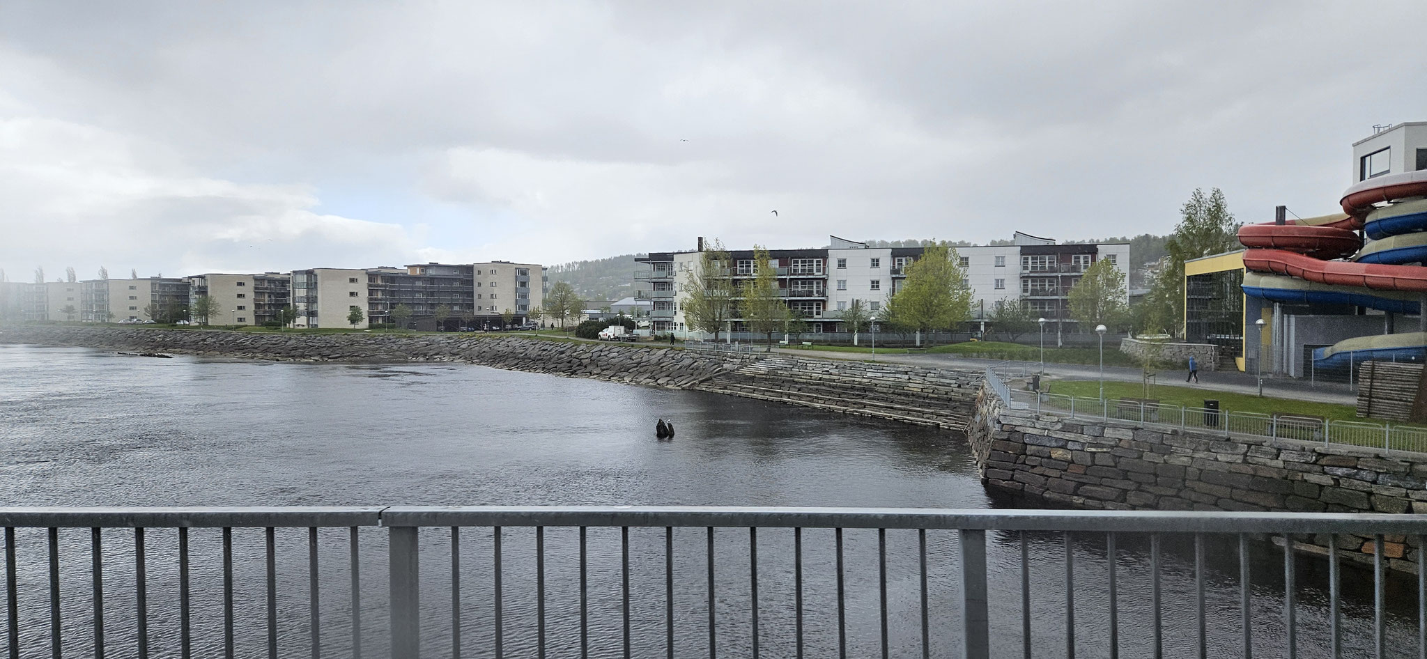 In Steinkjer regnet es kurz