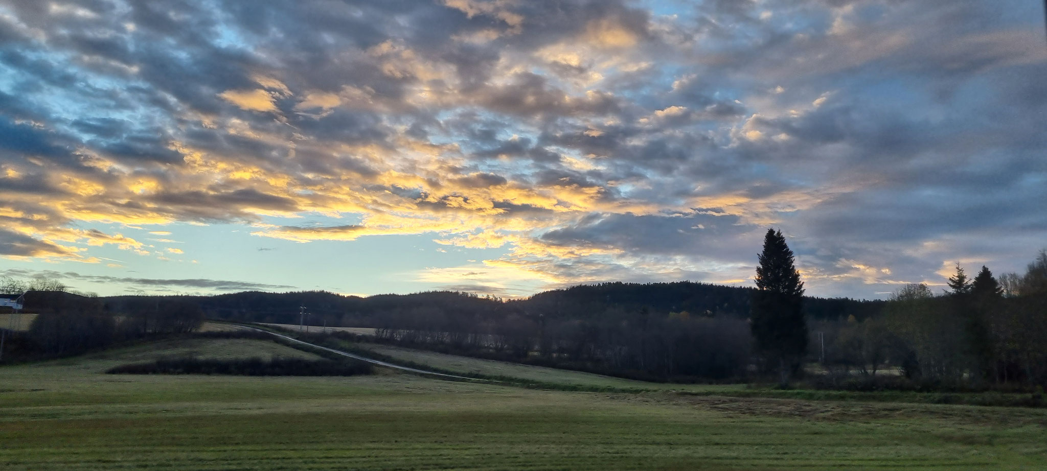 Sonnenaufgang nach Steinkjer